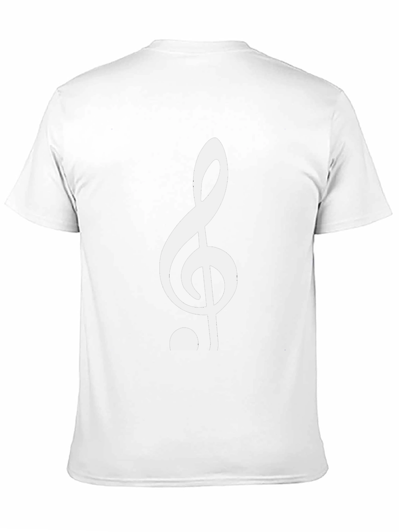 Treble Clef Graphic T-Shirt - Black