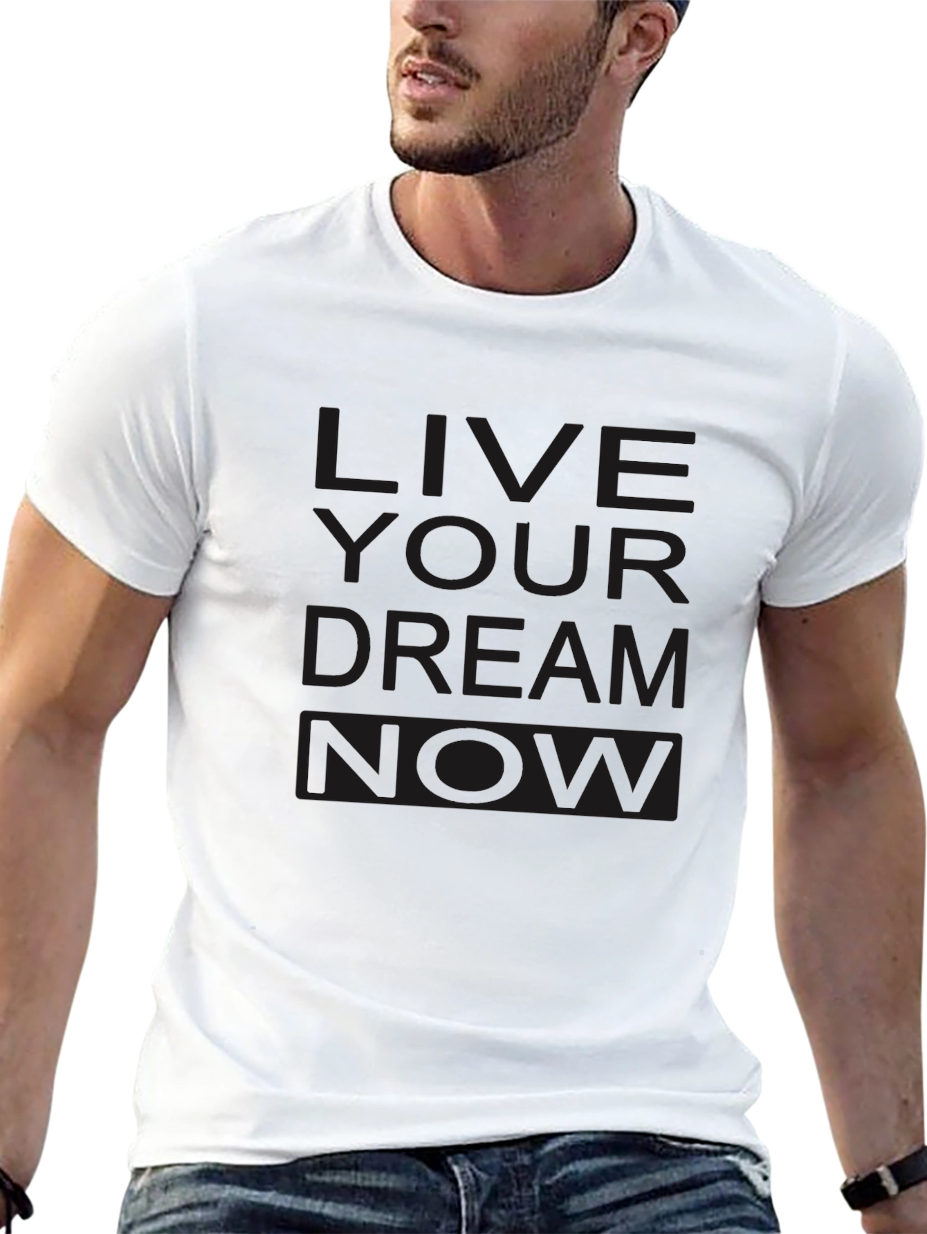 Live Your Dream Now Black T-Shirt
