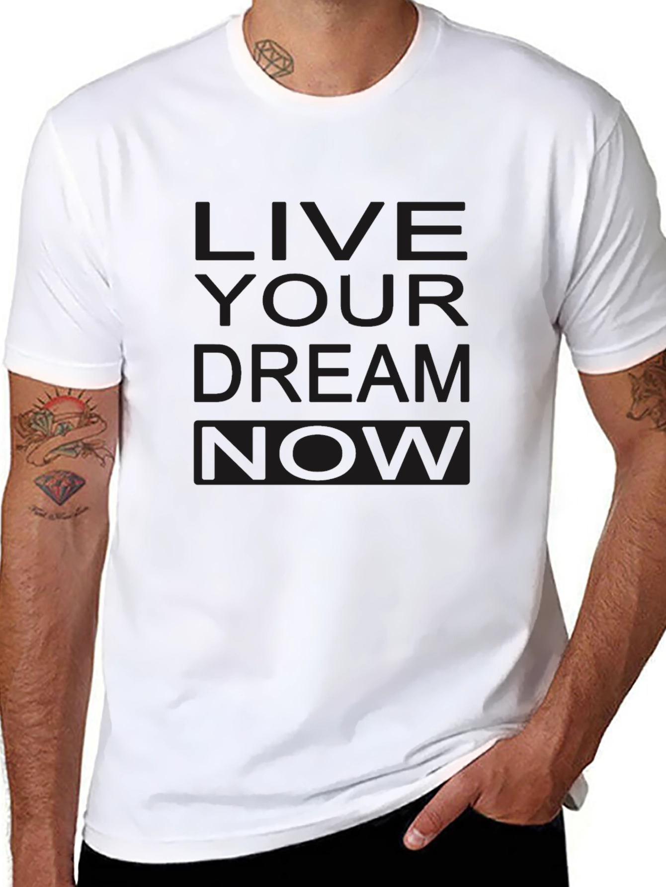 Live Your Dream Now Black T-Shirt