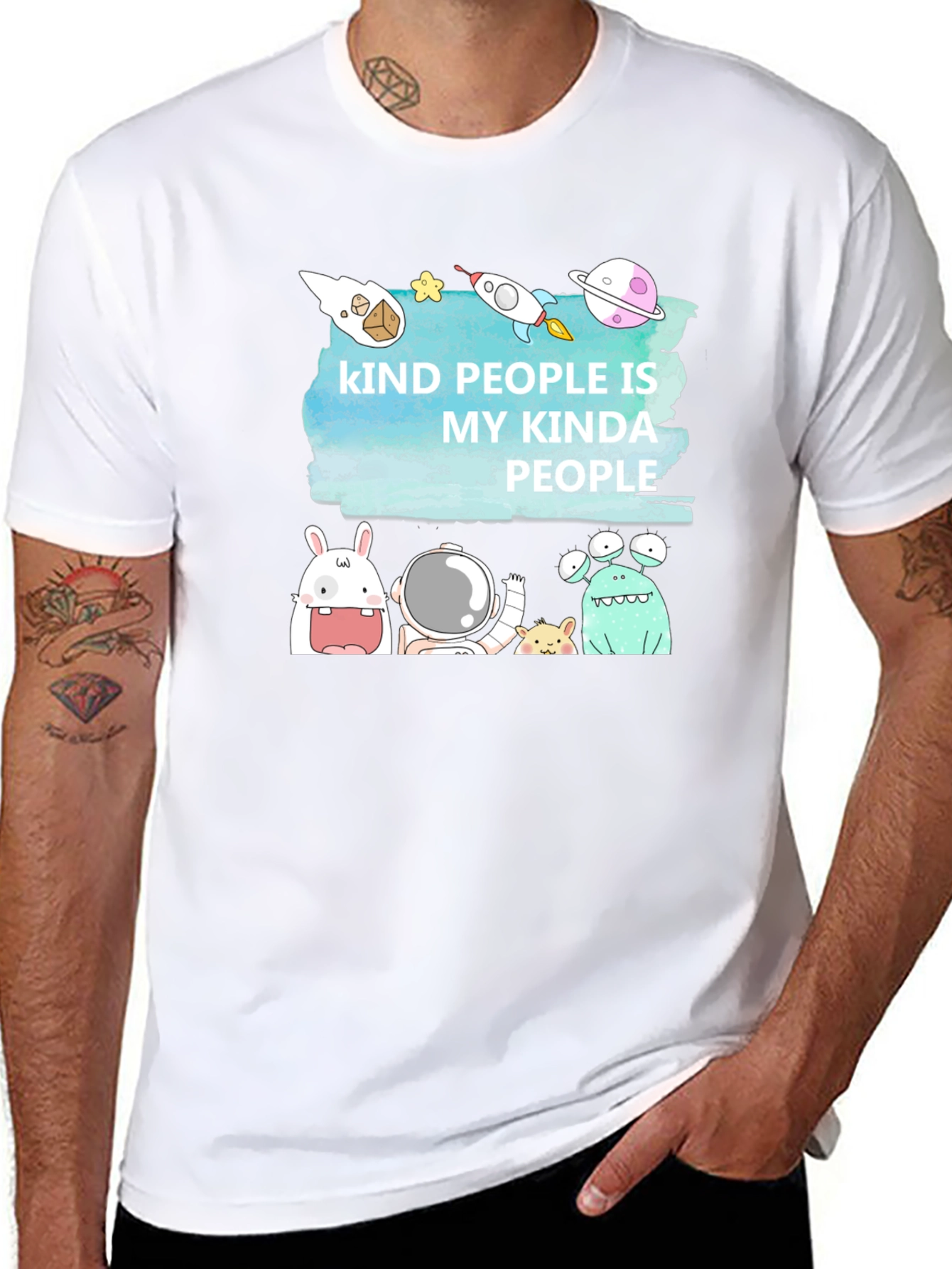 Kind People Space T-Shirt