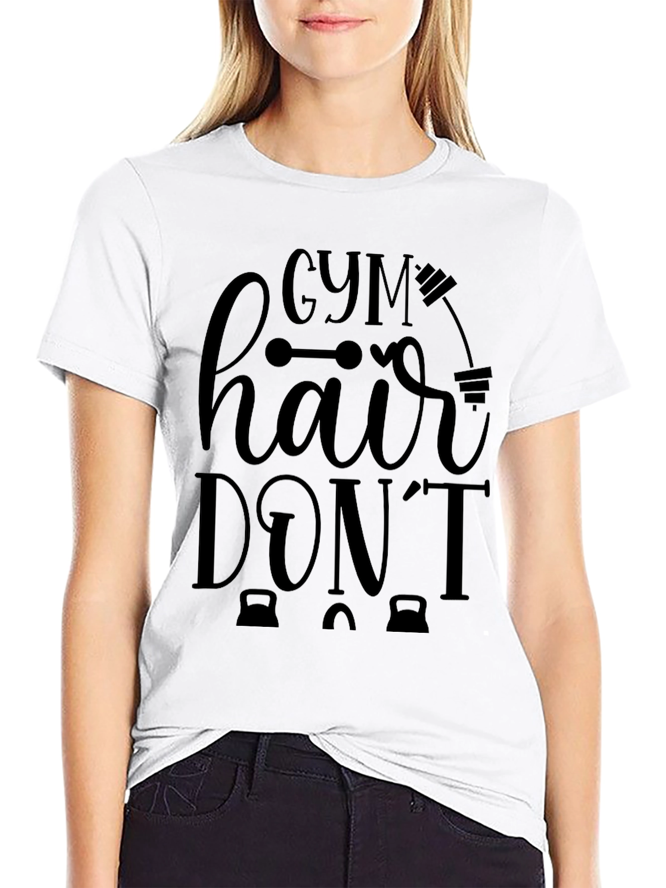 Gym Hair Dont Care Graphic T-Shirt