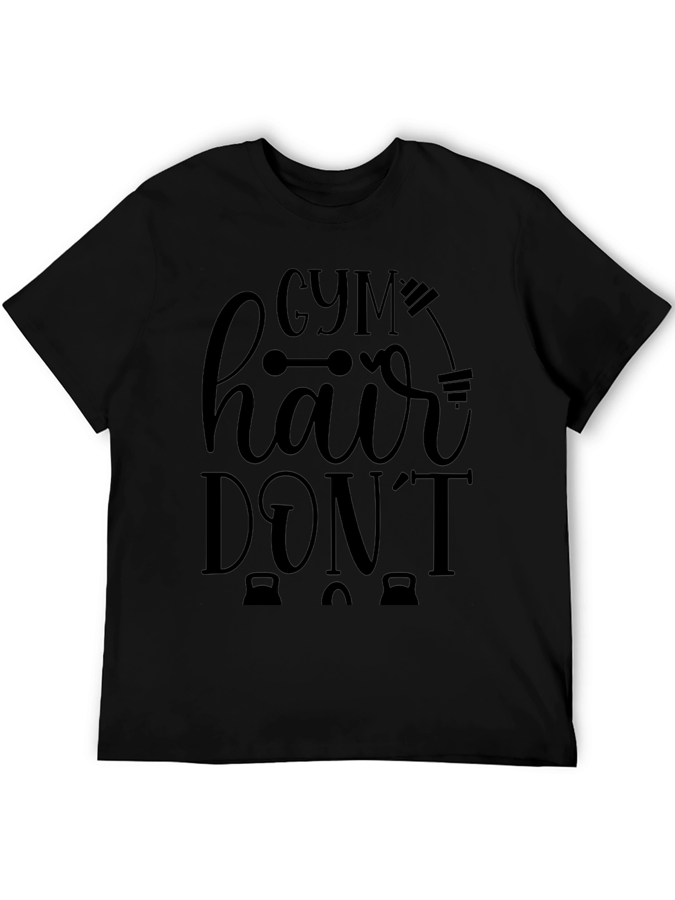 Gym Hair Dont Care Graphic T-Shirt