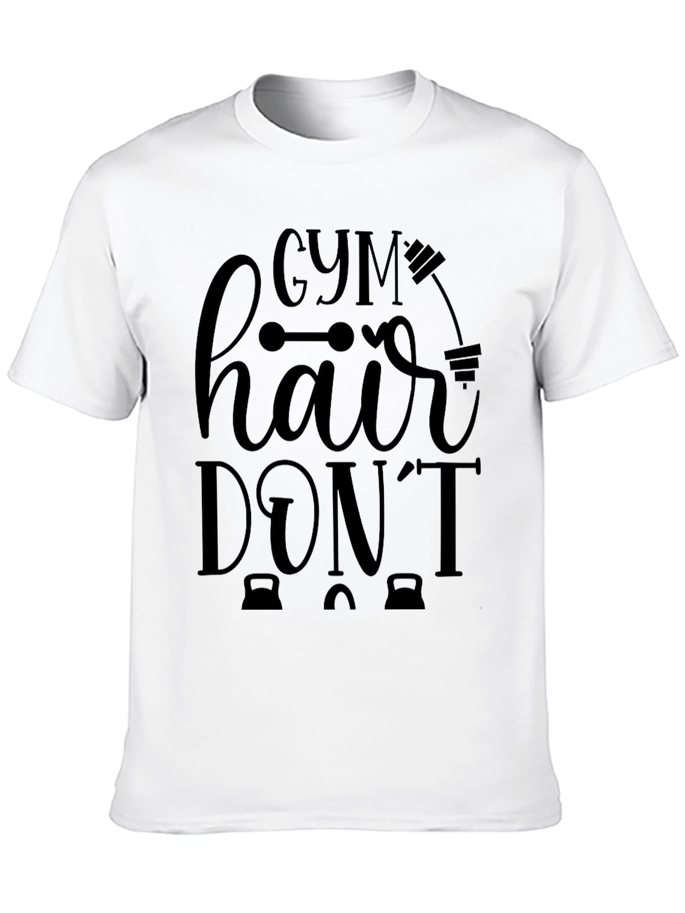 Gym Hair Dont Care Graphic T-Shirt