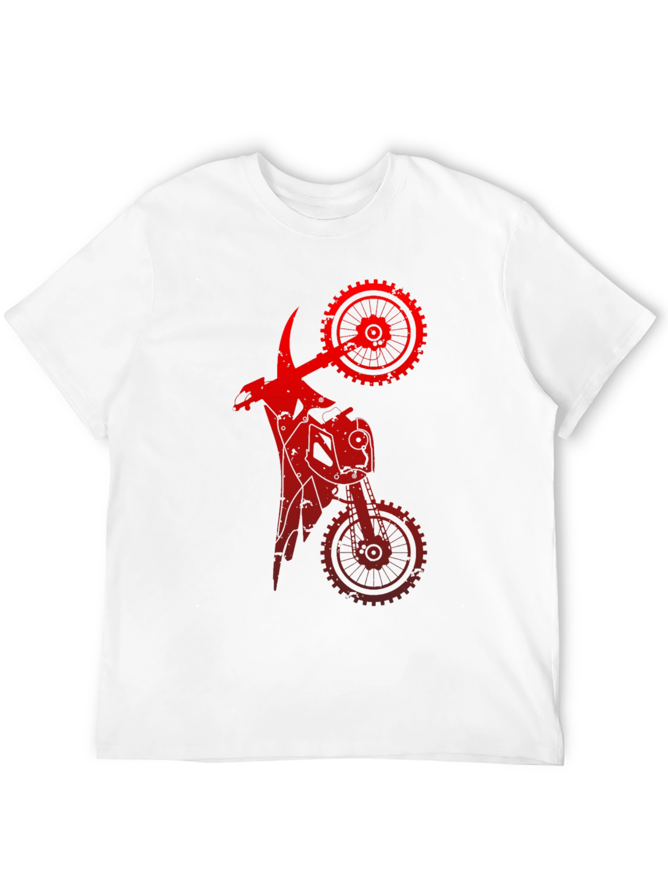 Red Mechanical Motorcycle Graphic Tee