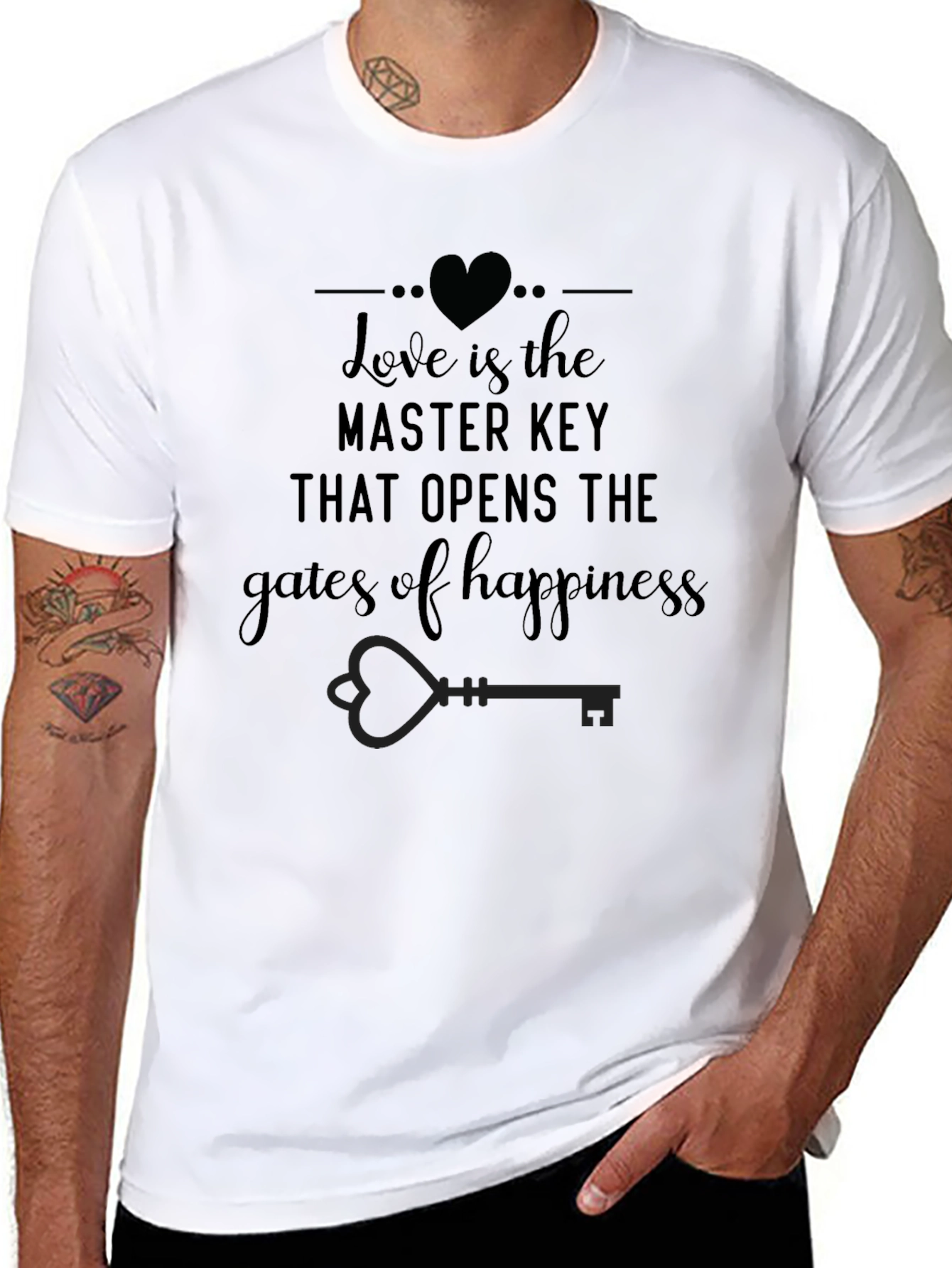 Love is the Key T-Shirt - Black