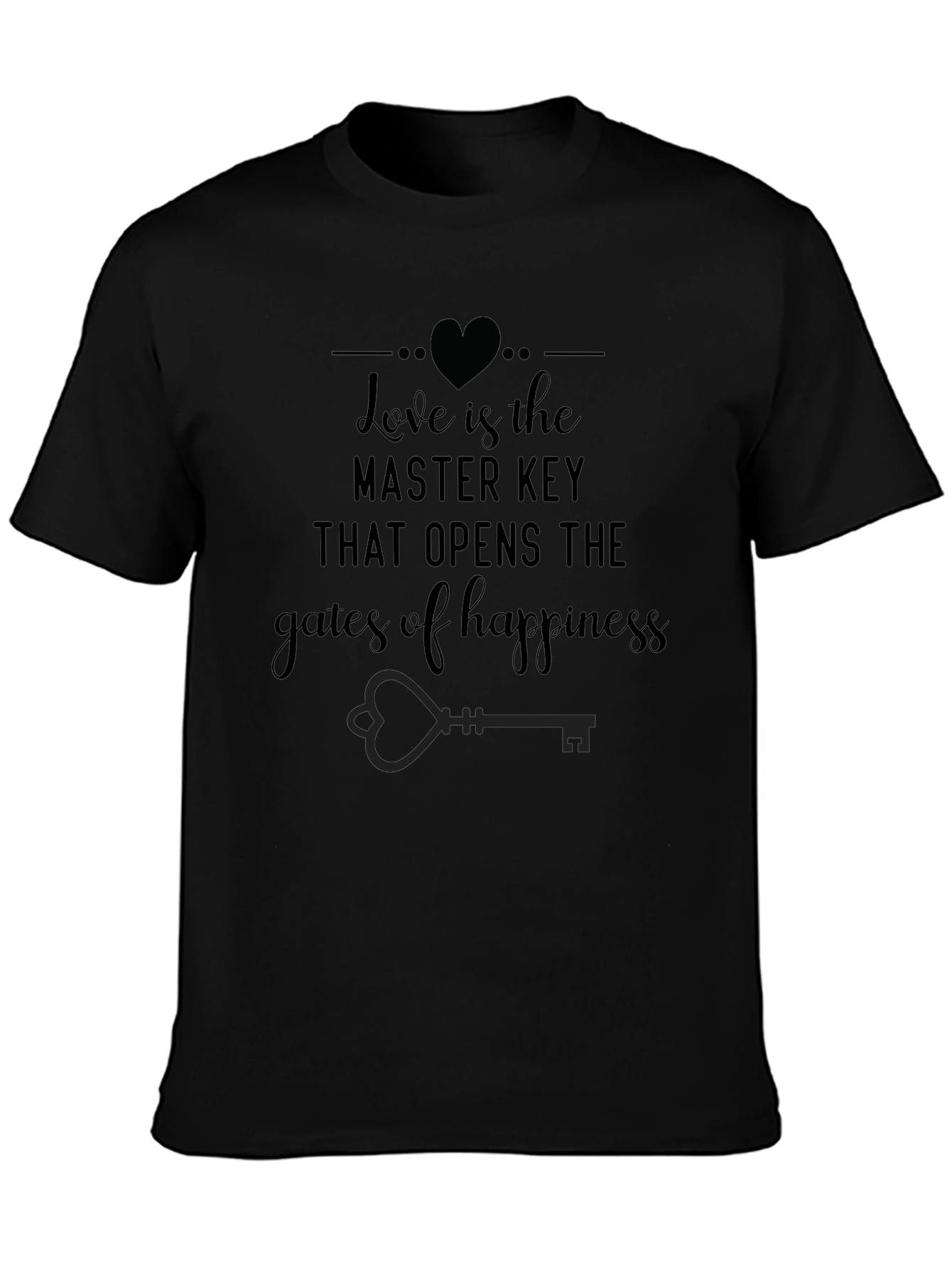 Love is the Key T-Shirt - Black