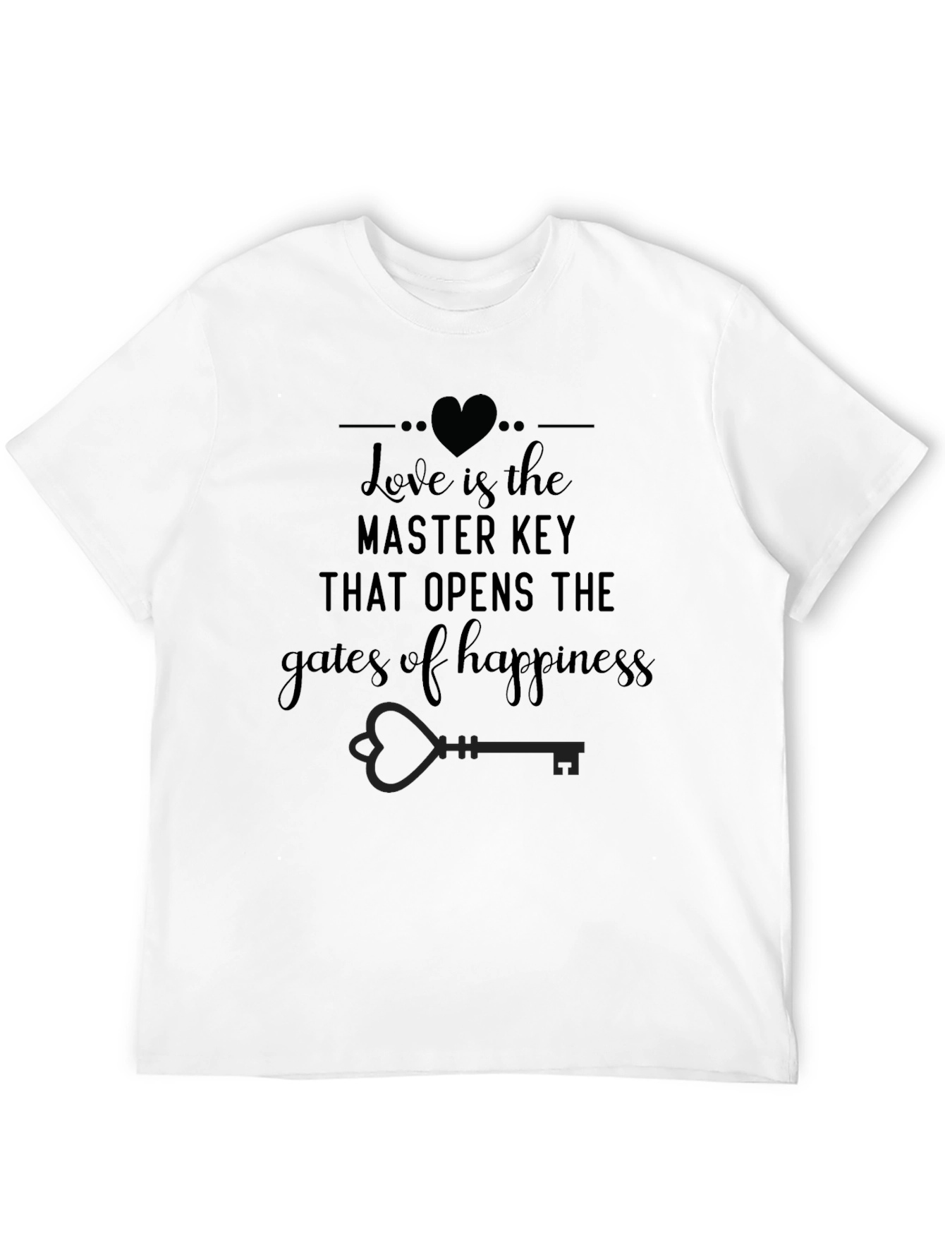 Love is the Key T-Shirt - Black