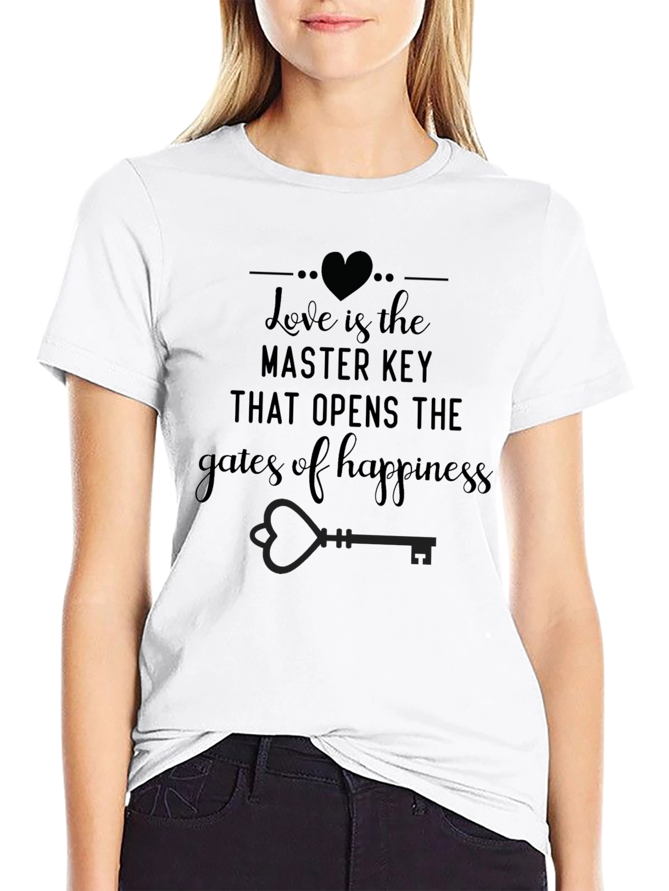 Love is the Key T-Shirt - Black