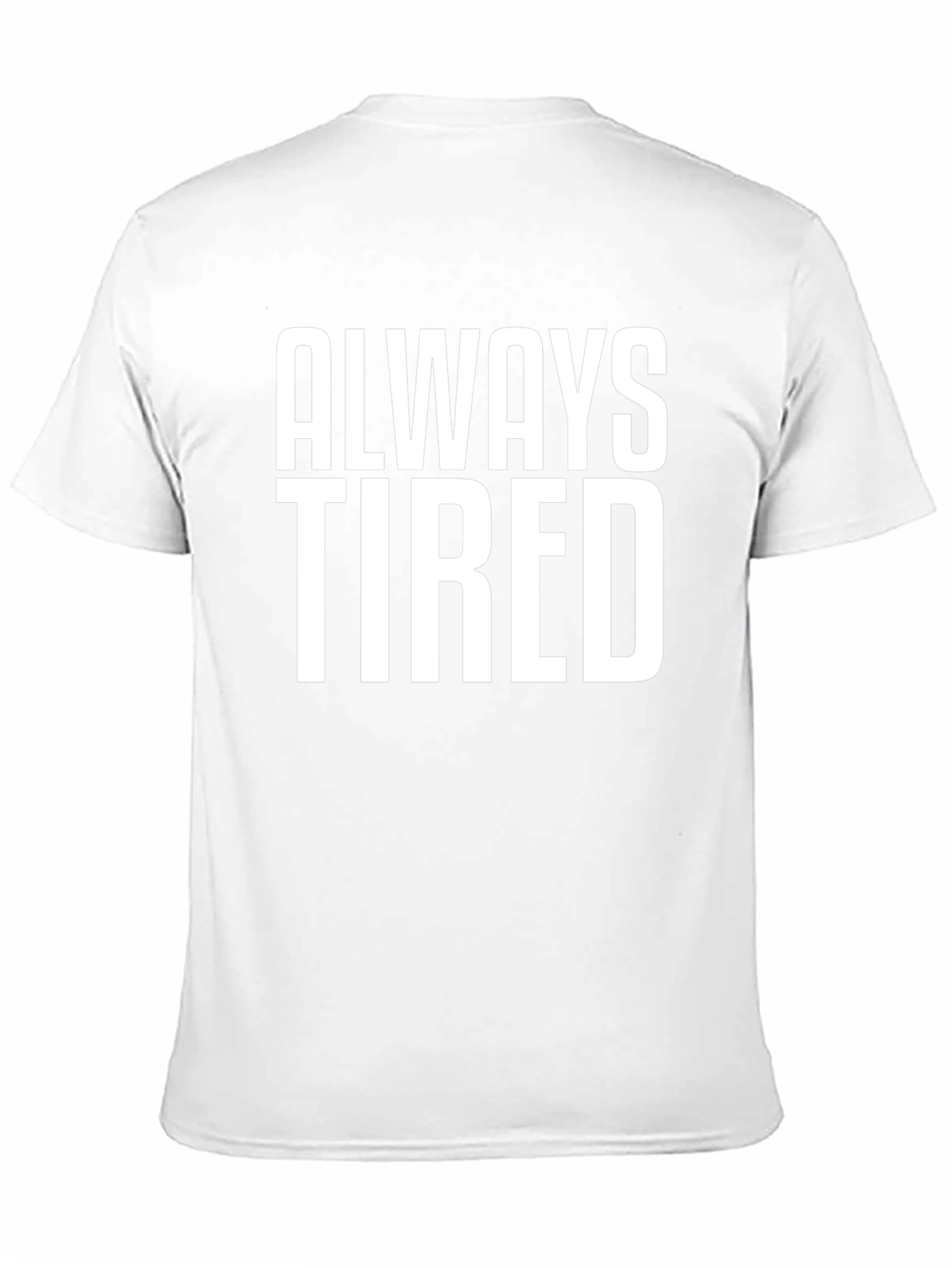 Always Tired Graphic Tee - Black Cotton T-Shirt