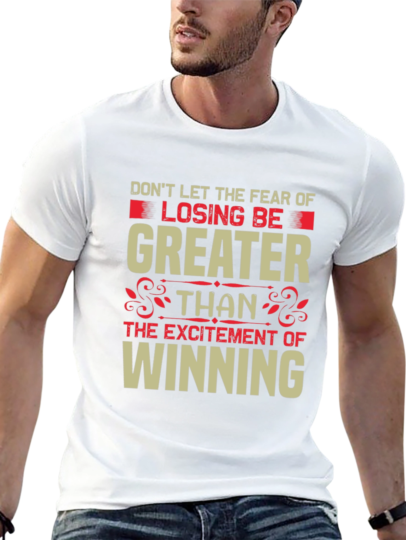 Motivational Graphic Tee: Losing vs. Winning