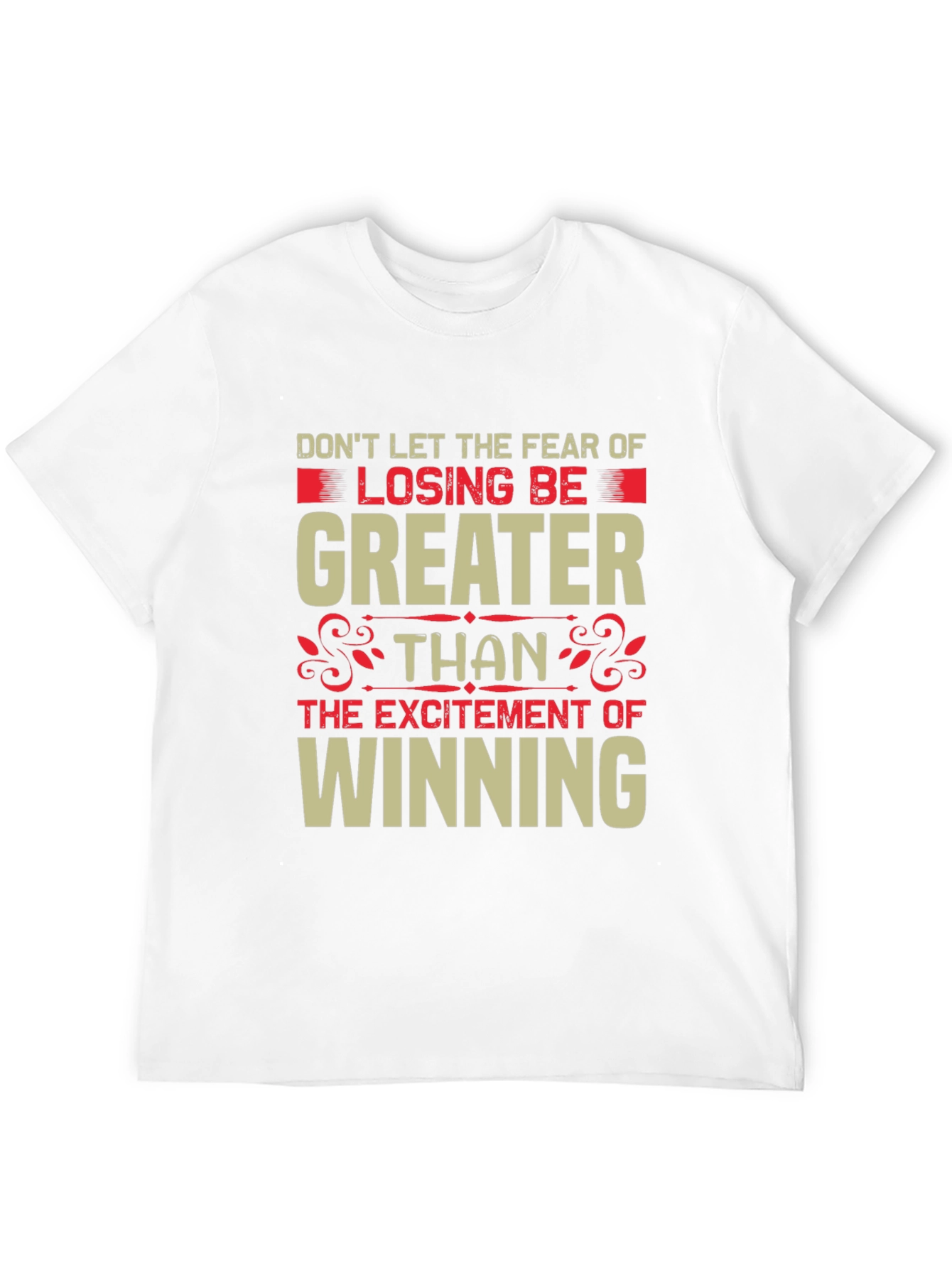 Motivational Graphic Tee: Losing vs. Winning
