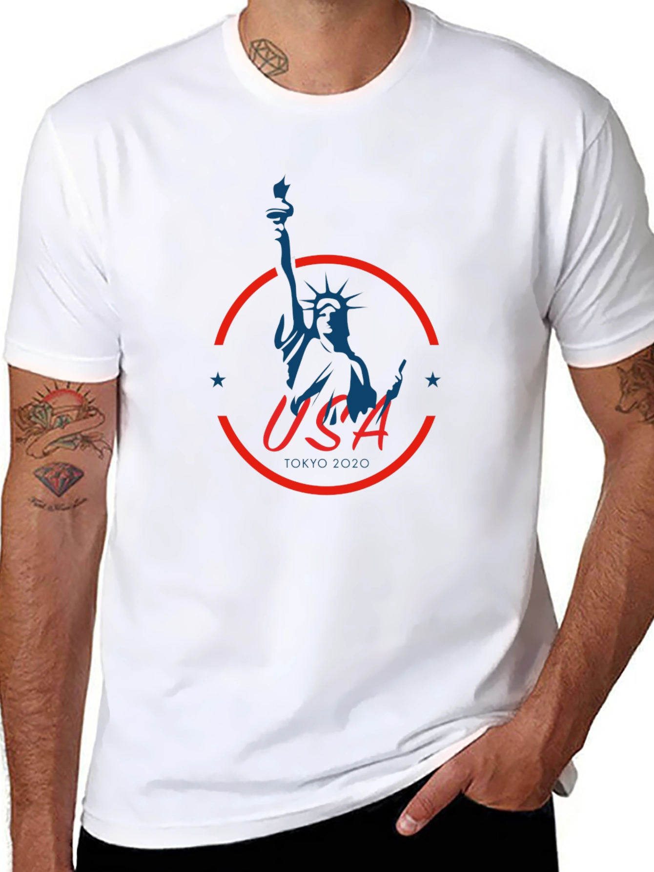 USA Tokyo 2020 Statue of Liberty Graphic T-Shirt