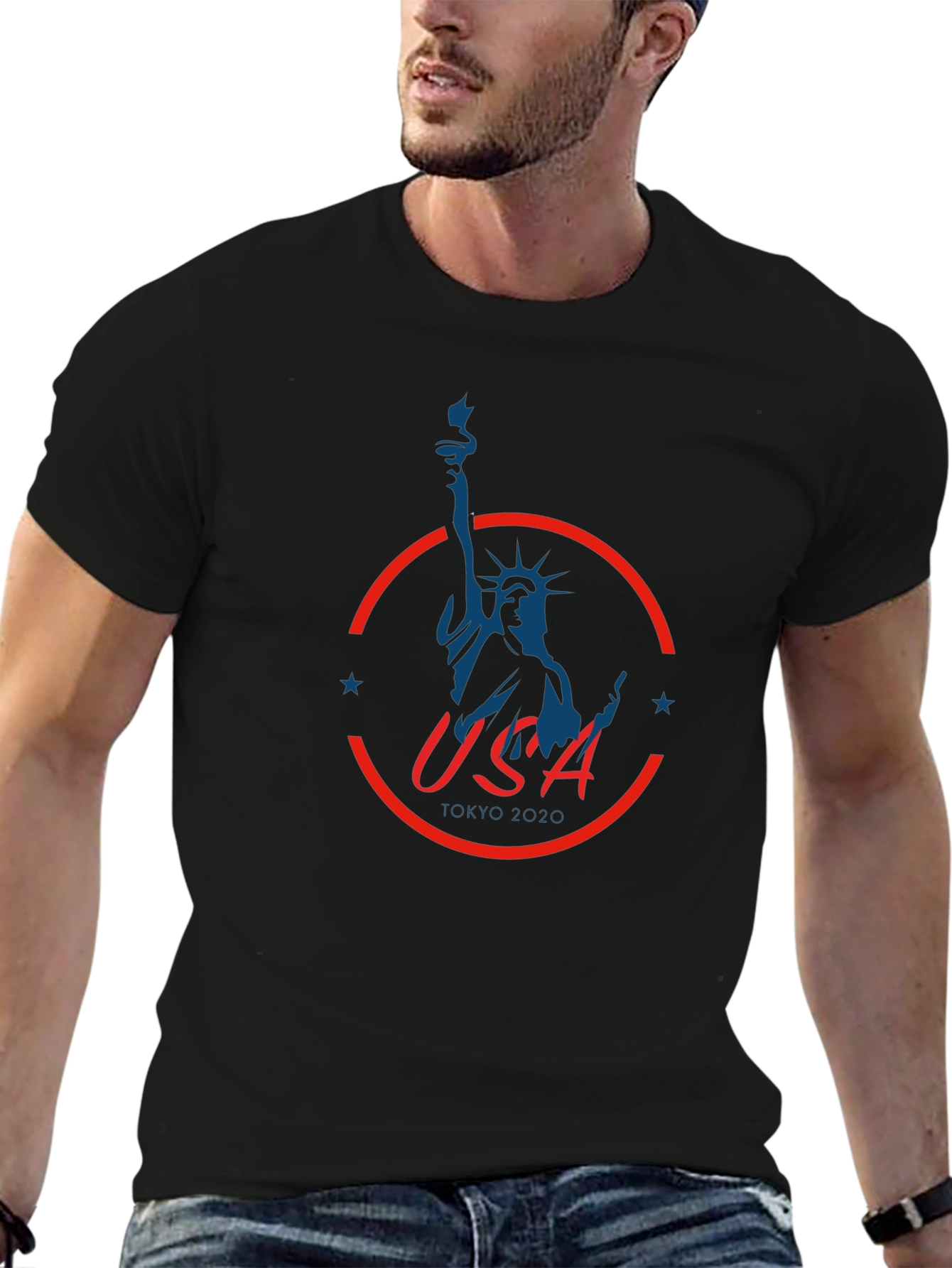 USA Tokyo 2020 Statue of Liberty Graphic T-Shirt