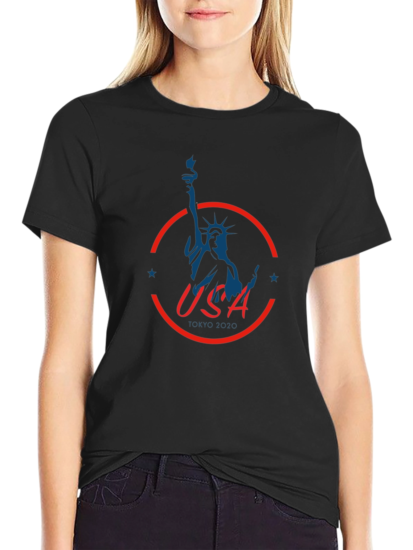 USA Tokyo 2020 Statue of Liberty Graphic T-Shirt