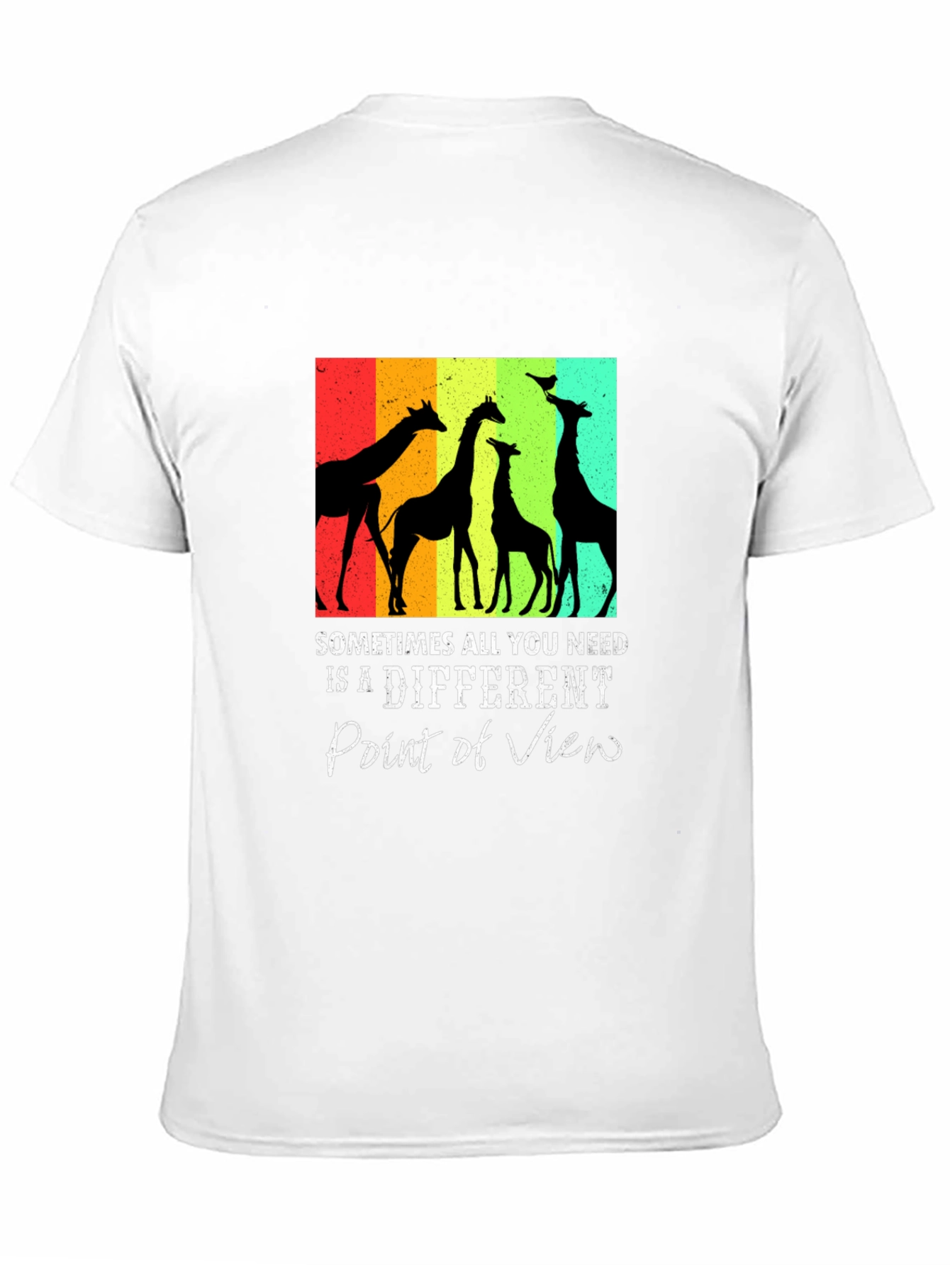 Giraffe Silhouette Graphic Tee - Sometimes All You Need