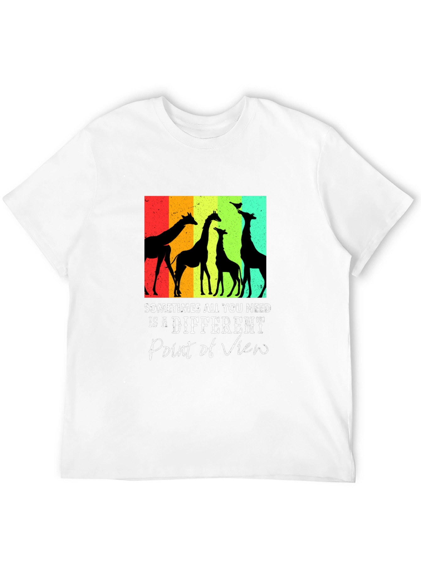 Giraffe Silhouette Graphic Tee - Sometimes All You Need