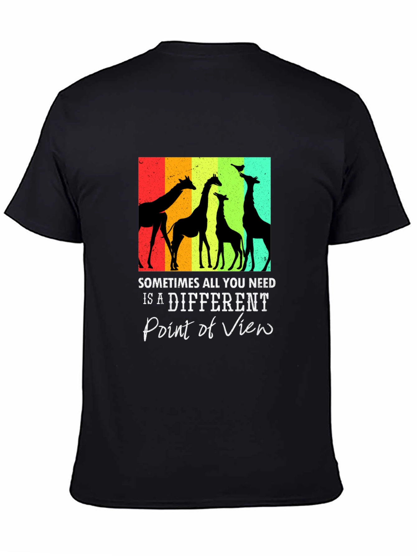 Giraffe Silhouette Graphic Tee - Sometimes All You Need