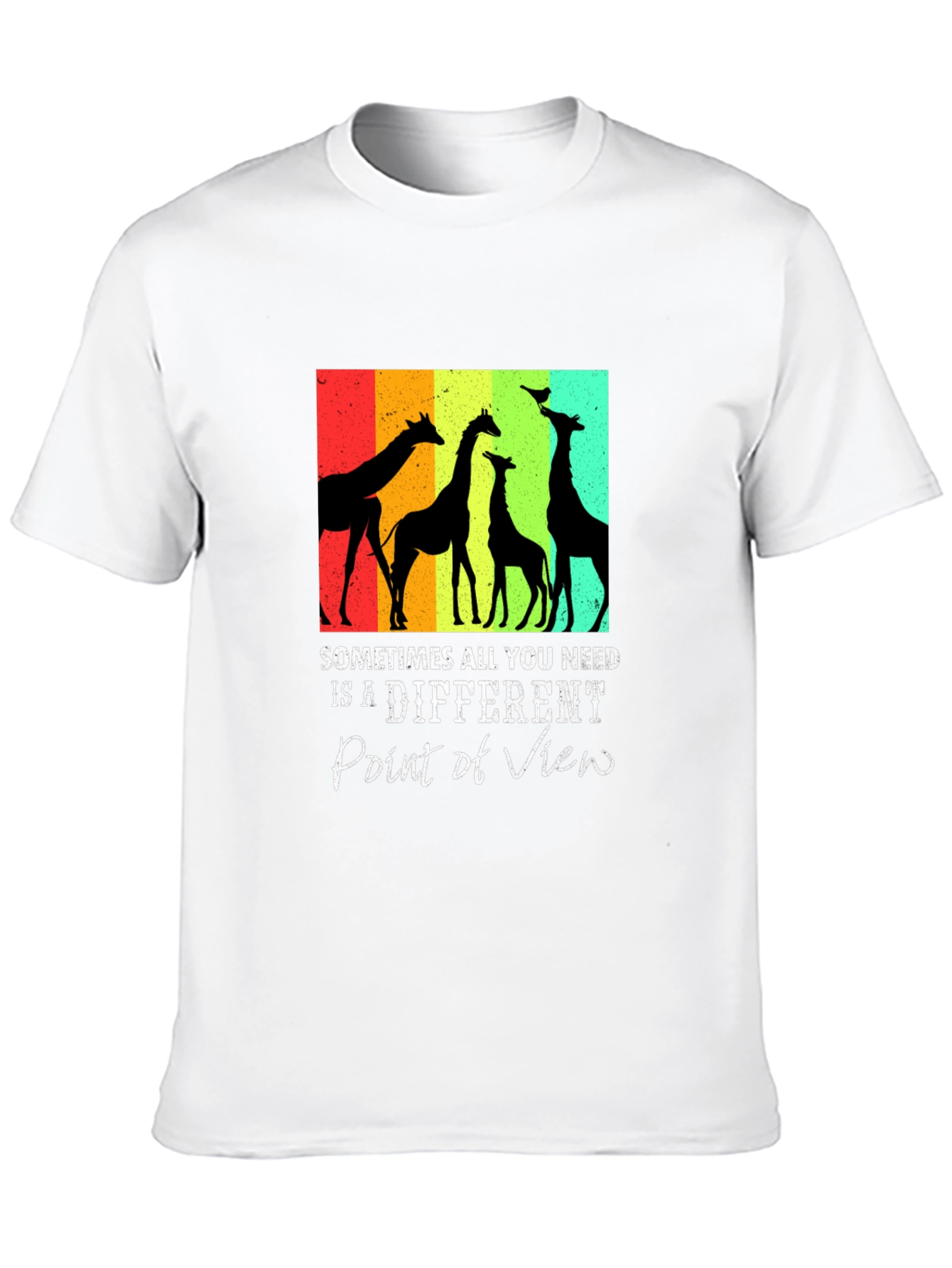 Giraffe Silhouette Graphic Tee - Sometimes All You Need