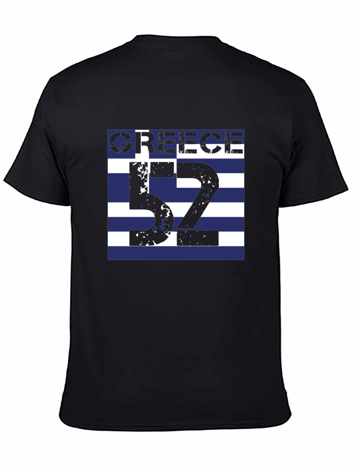 Greece Flag T-Shirt - Number 52 Greek Pride Tee