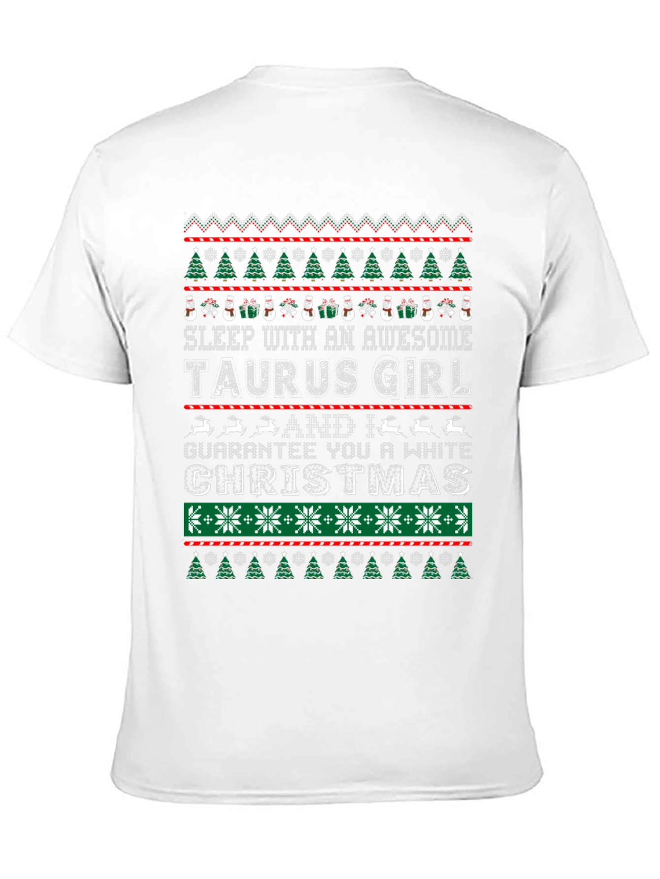 Awesome Taurus Girl Christmas T-Shirt