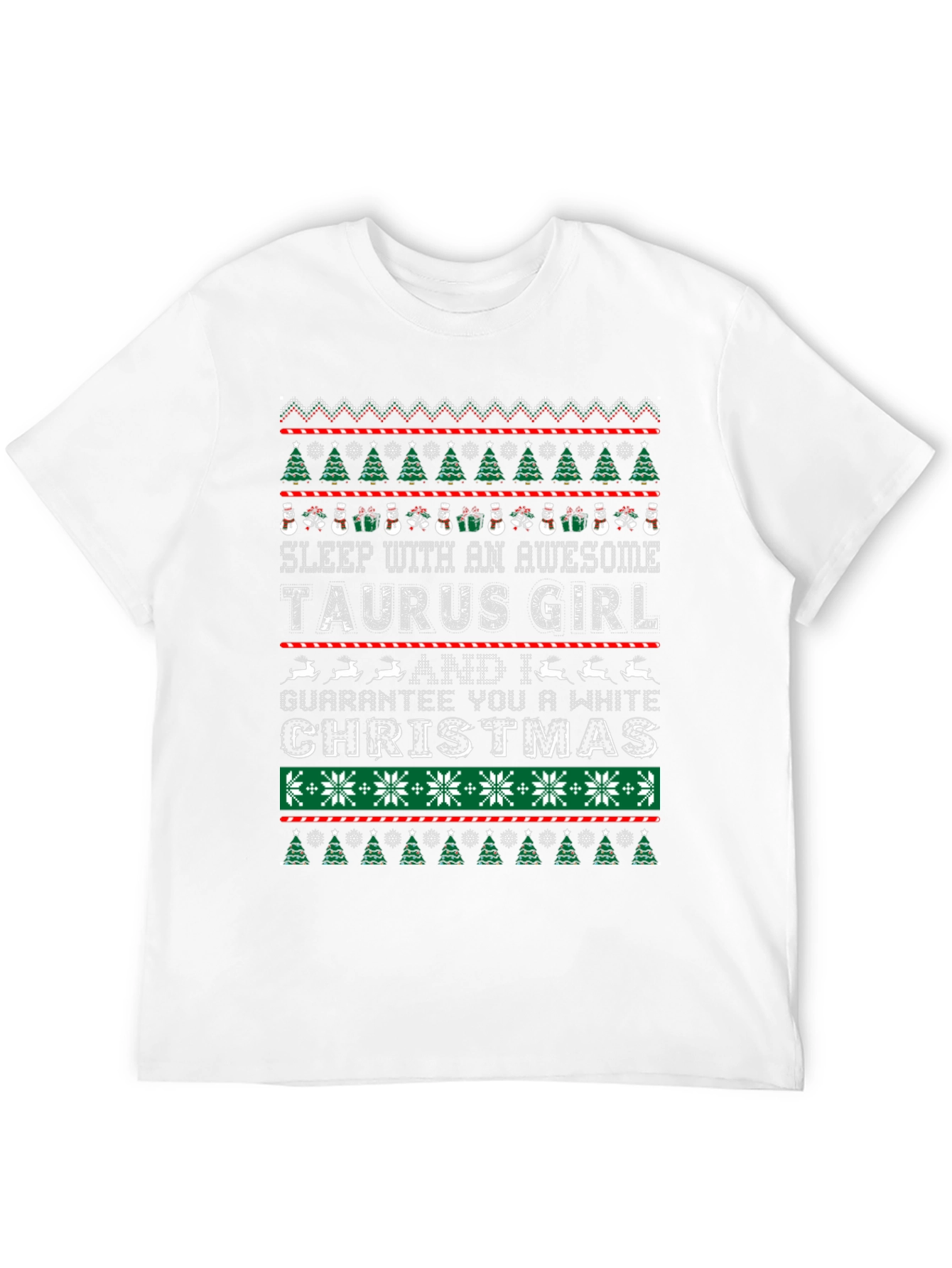 Awesome Taurus Girl Christmas T-Shirt