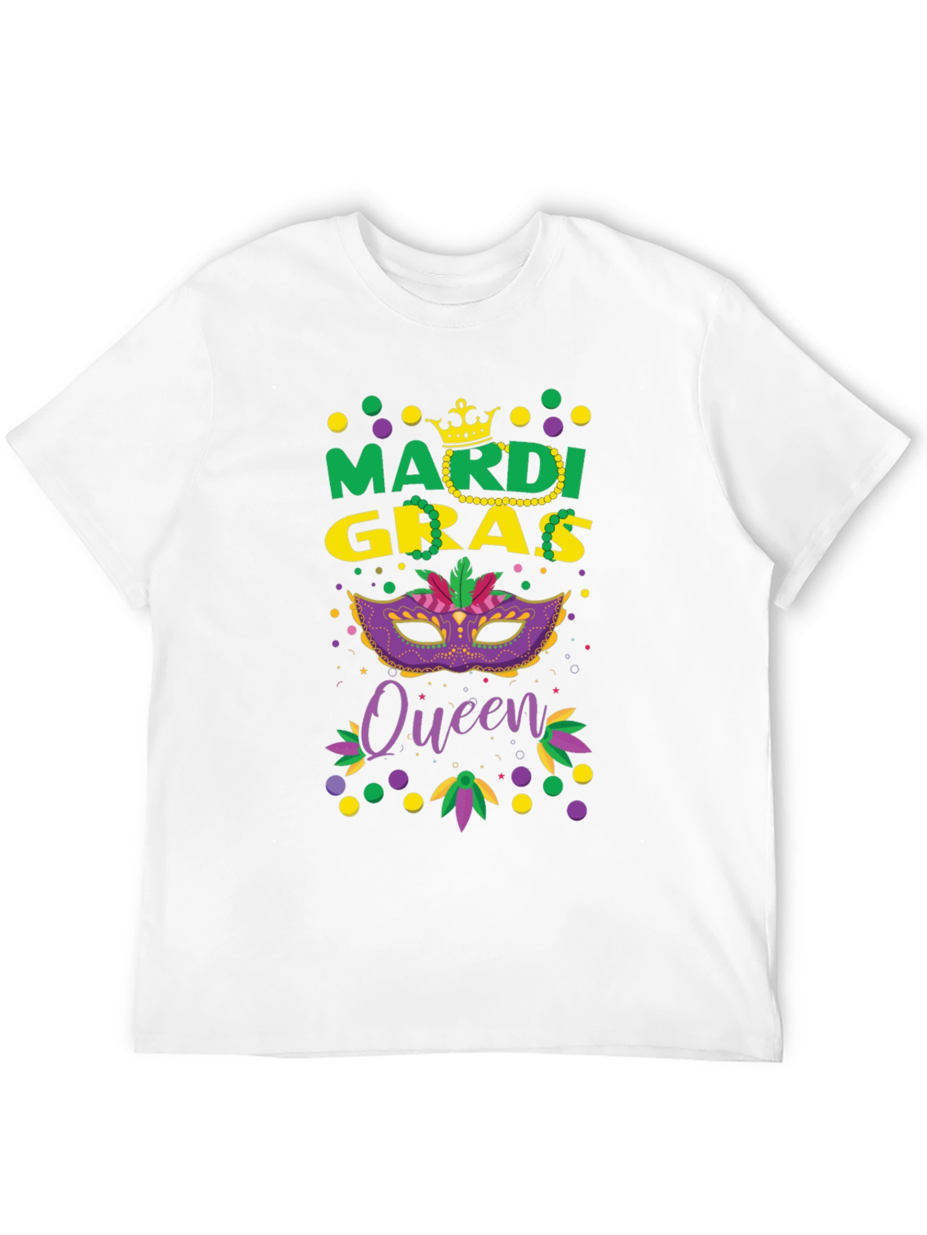 Mardi Gras Queen T-Shirt - Festive Celebration Tee