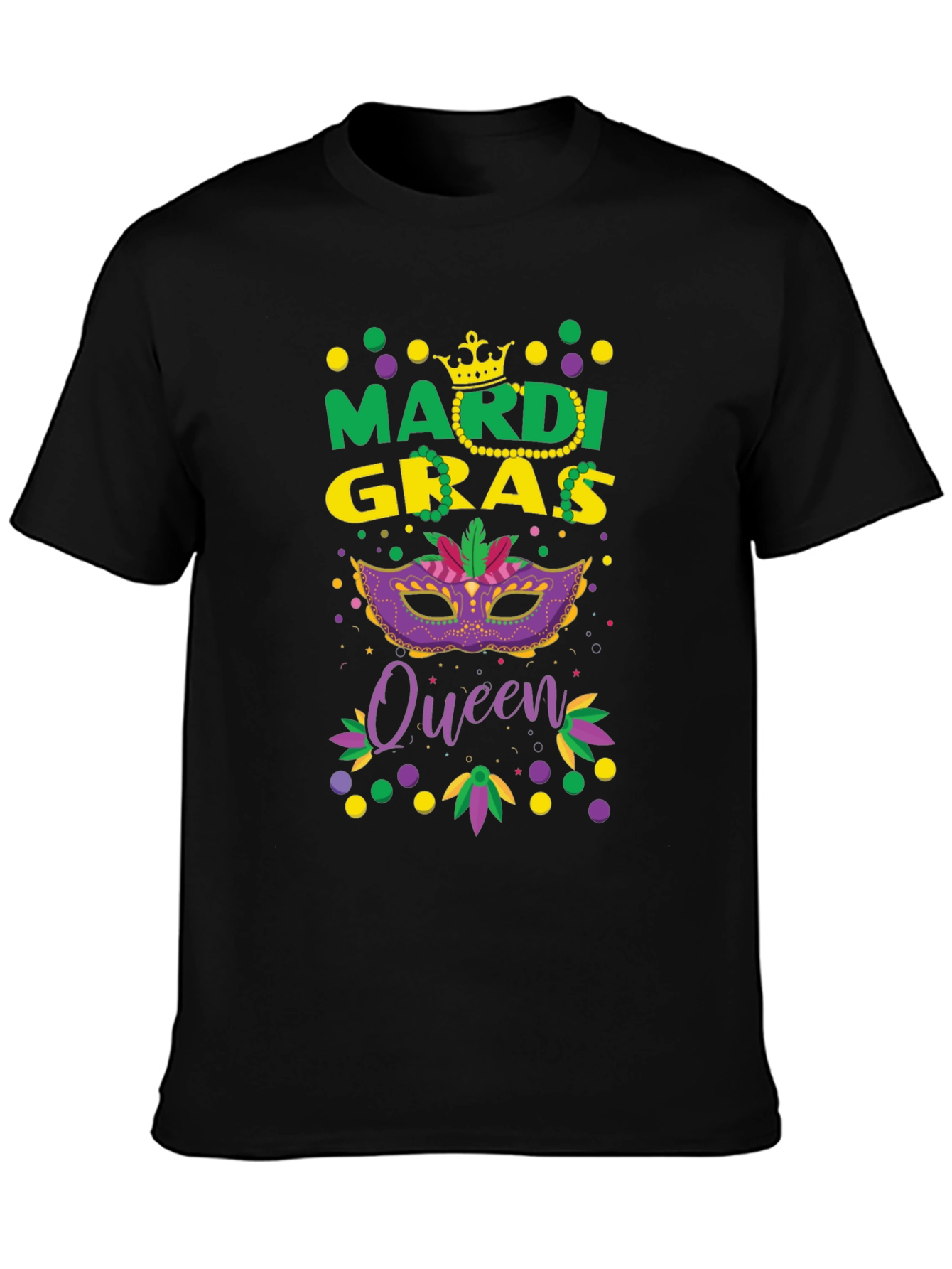 Mardi Gras Queen T-Shirt - Festive Celebration Tee