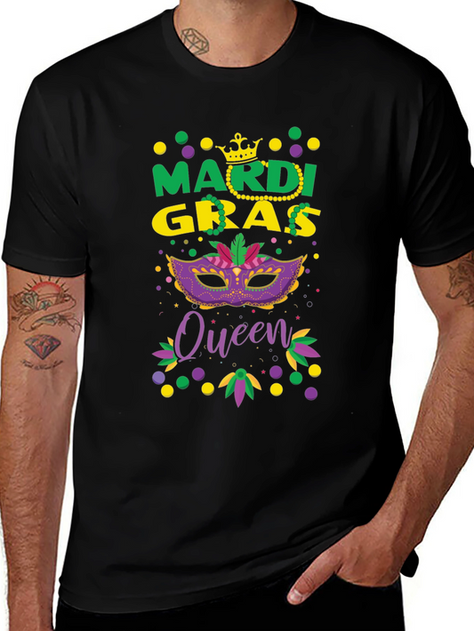 Mardi Gras Queen T-Shirt - Festive Celebration Tee