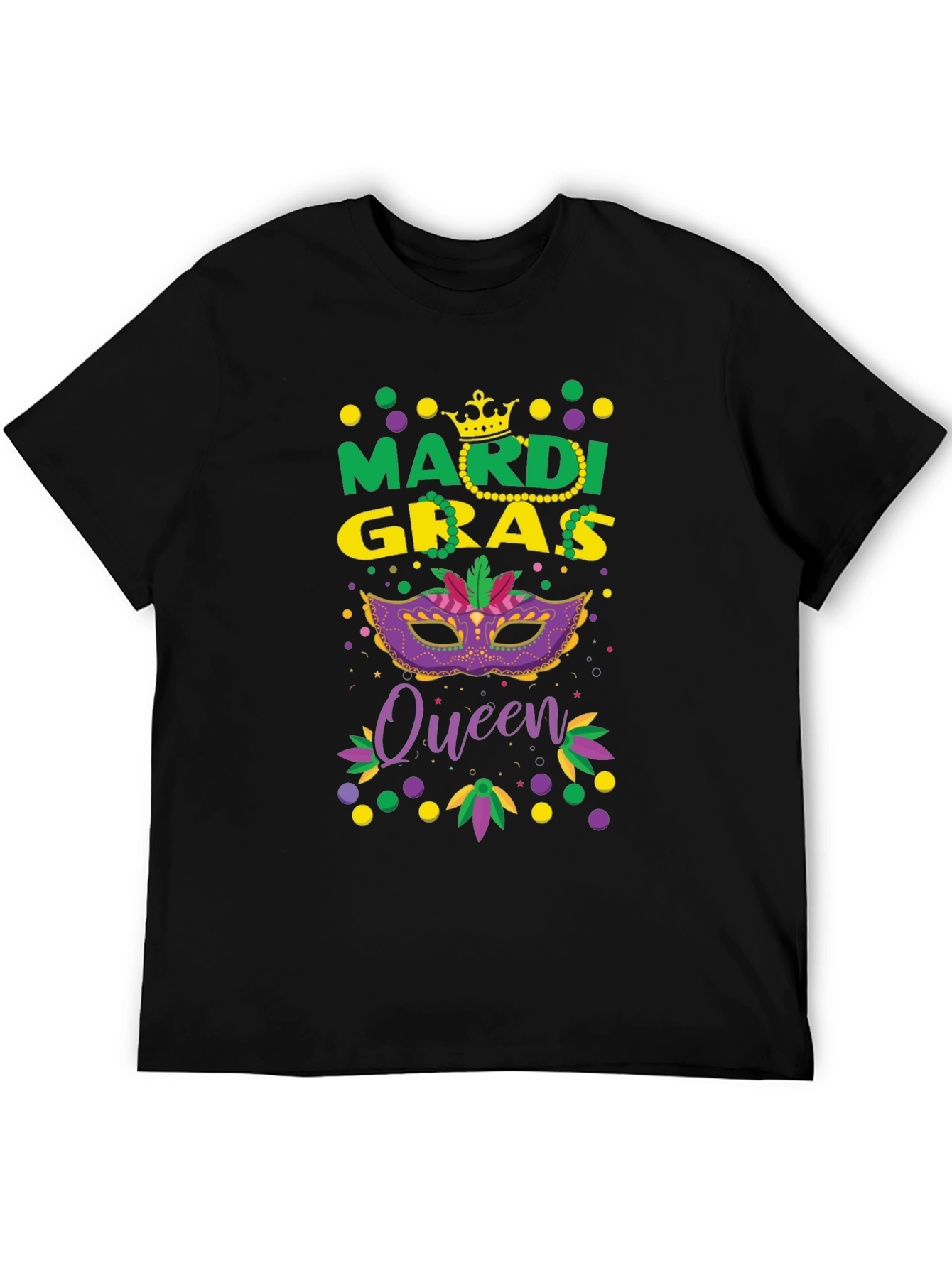 Mardi Gras Queen T-Shirt - Festive Celebration Tee