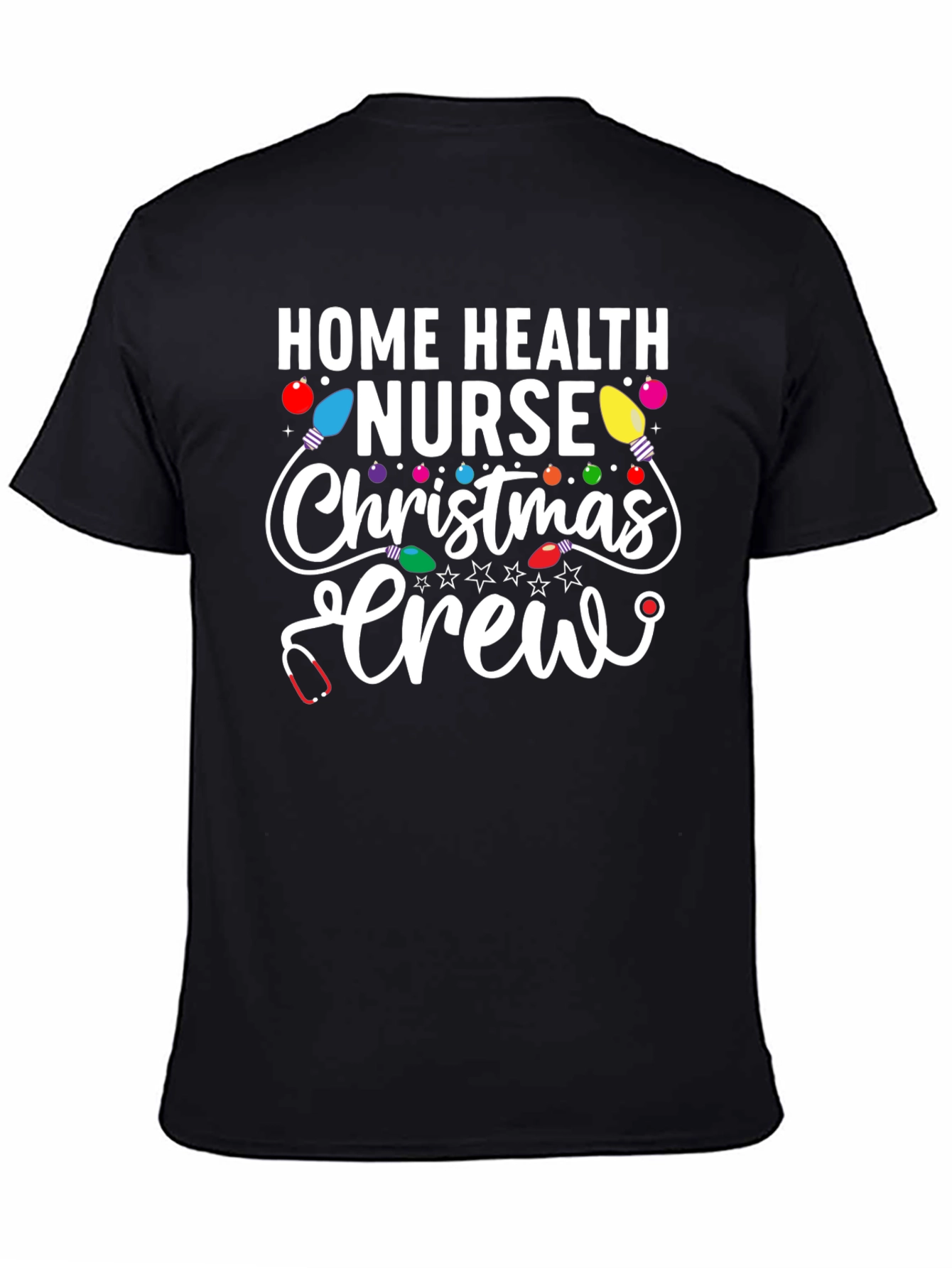 Home Health Nurse Christmas Crew T-Shirt