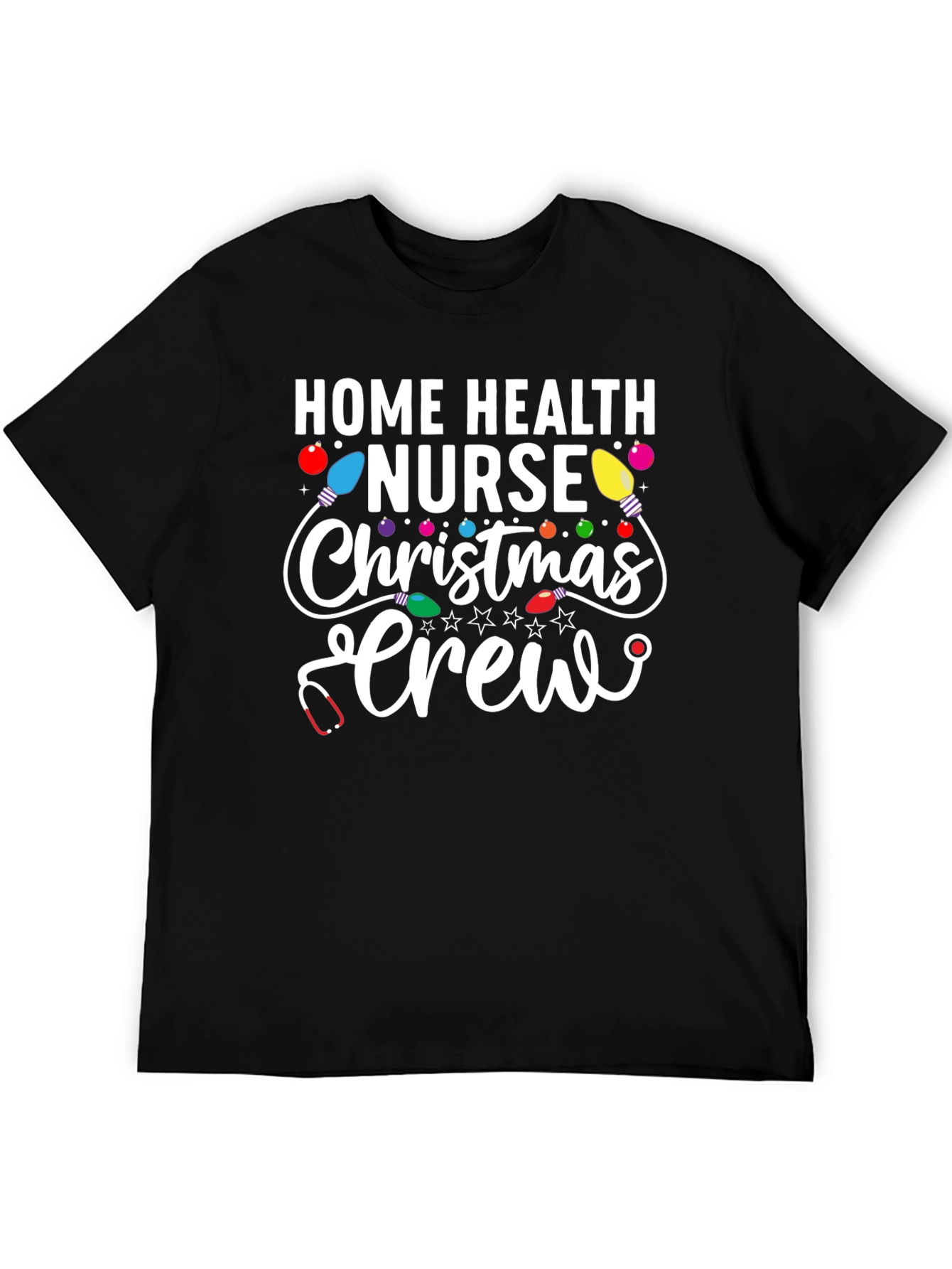 Home Health Nurse Christmas Crew T-Shirt