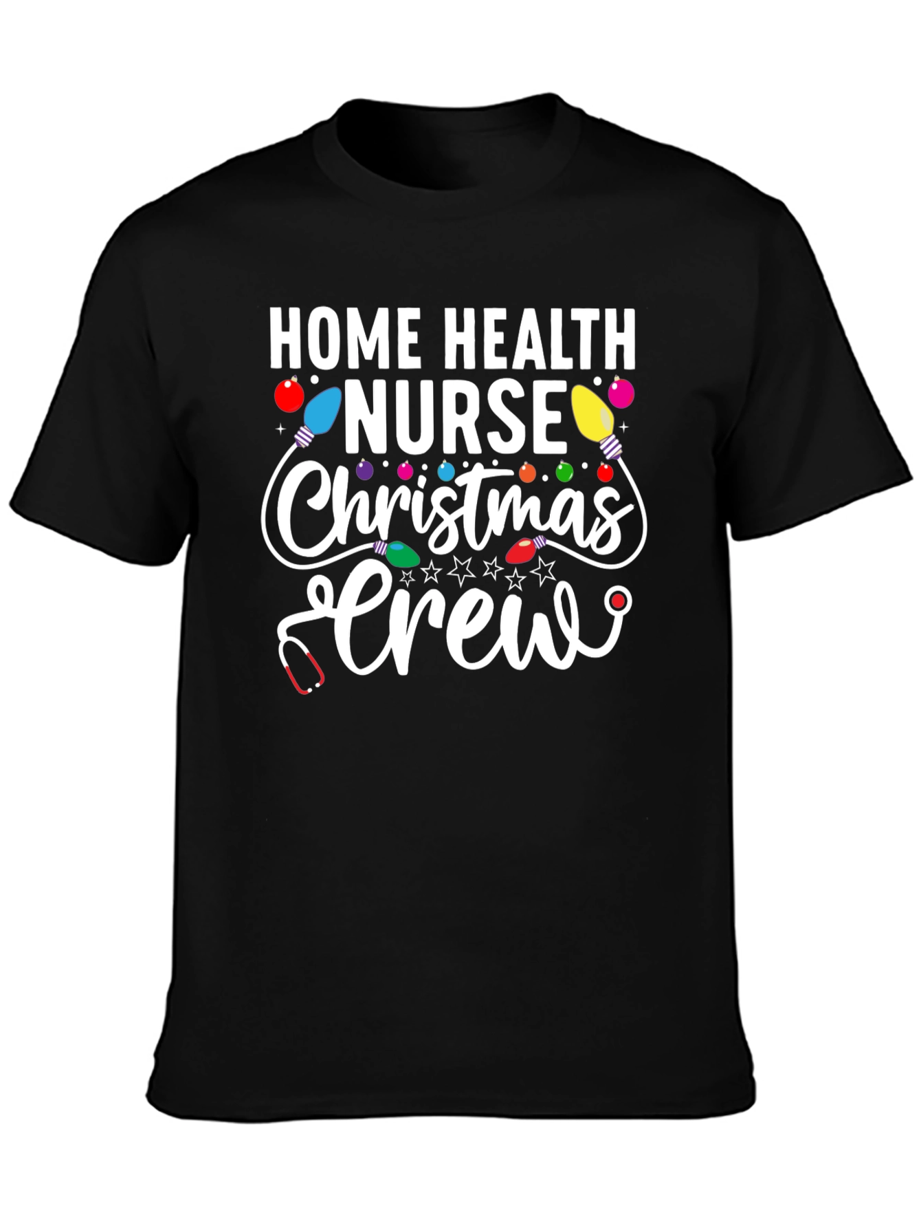 Home Health Nurse Christmas Crew T-Shirt