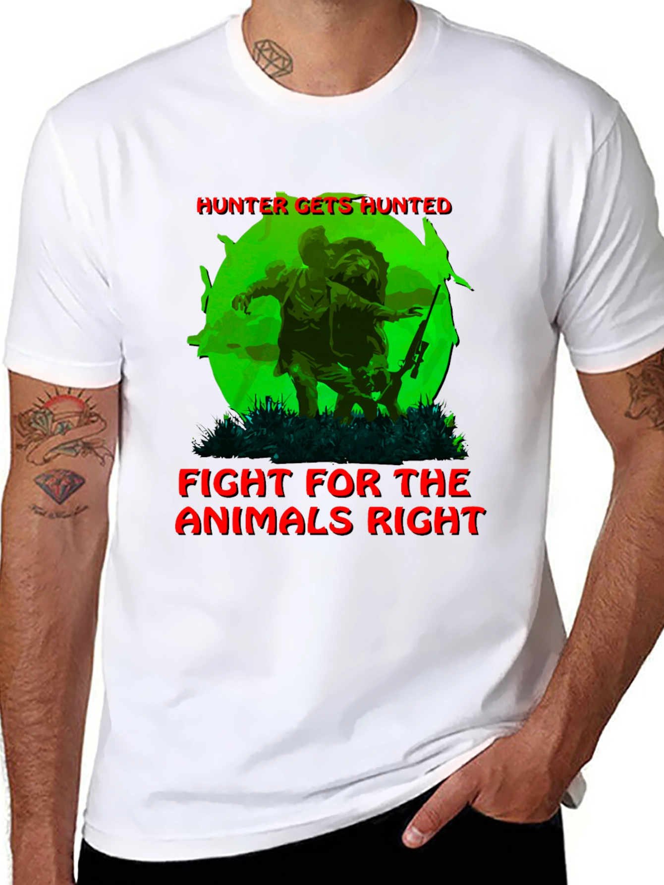 Hunter Gets Hunted Graphic Tee