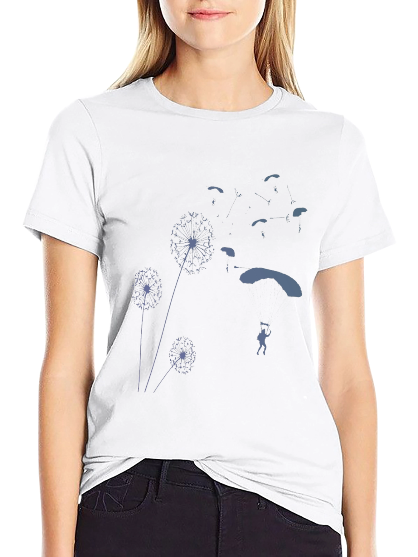 Dandelion Skydiving Graphic Tee