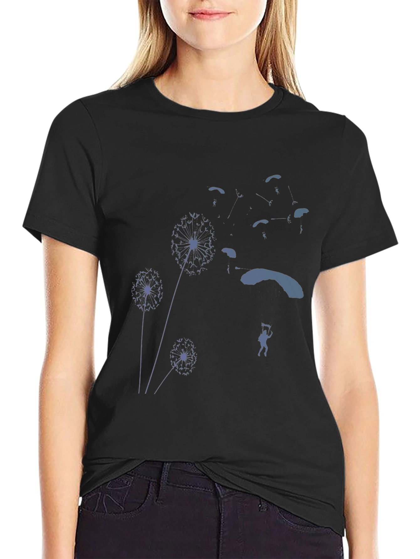 Dandelion Skydiving Graphic Tee