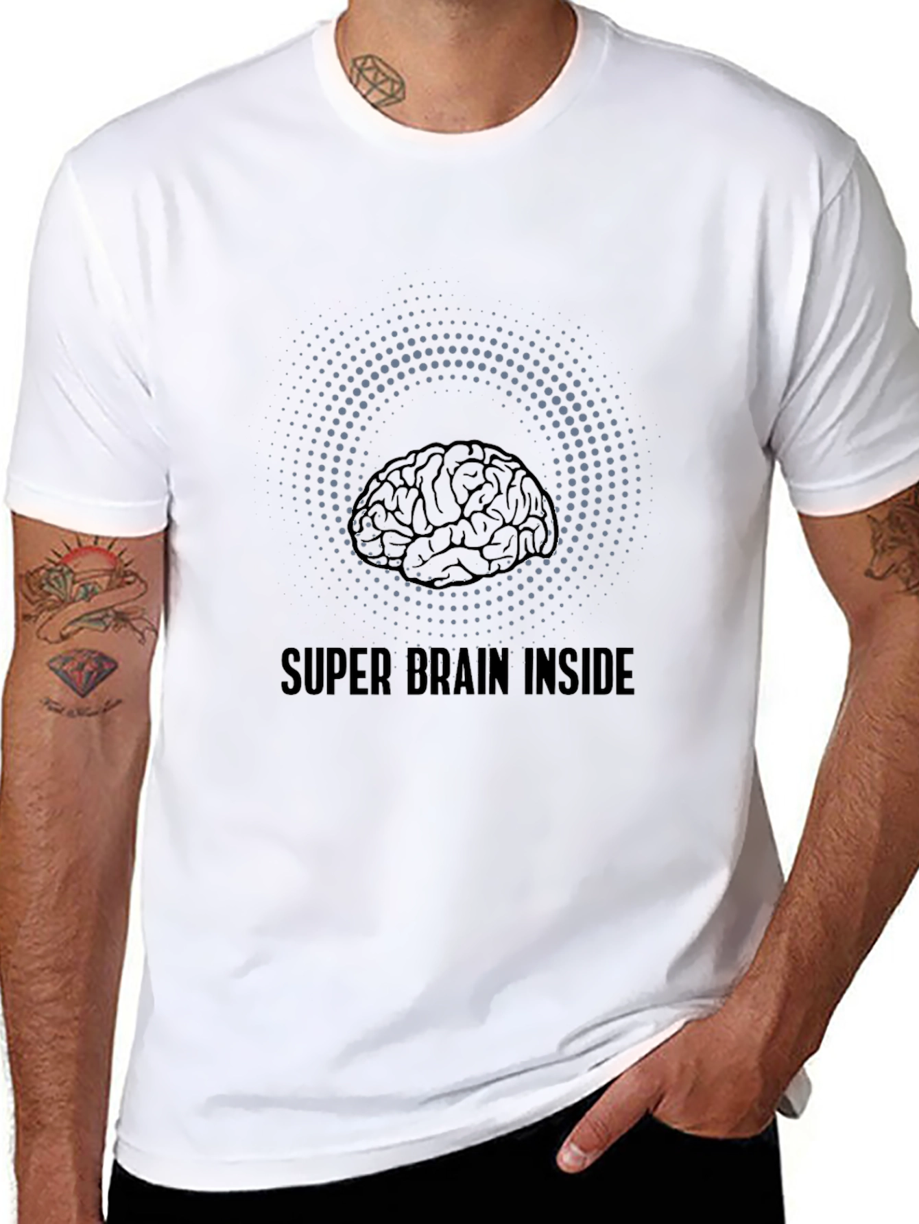 Super Brain Inside Graphic T-Shirt
