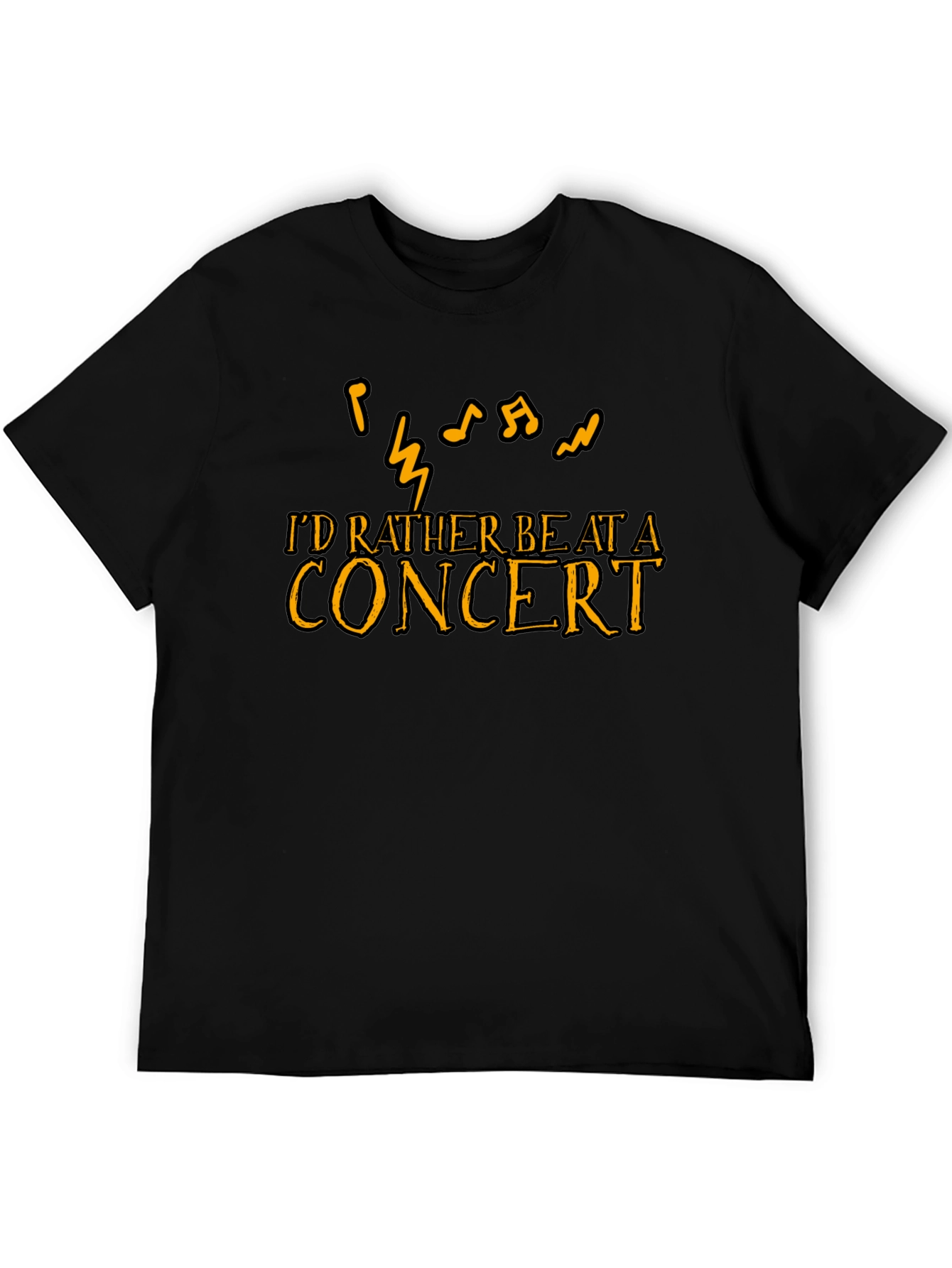 Concert Lover T-Shirt - Music Notes Graphic Tee