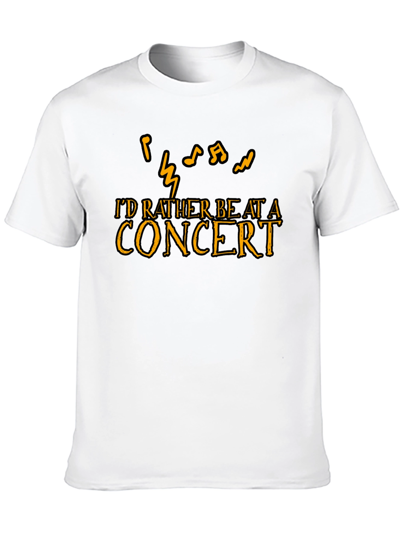 Concert Lover T-Shirt - Music Notes Graphic Tee