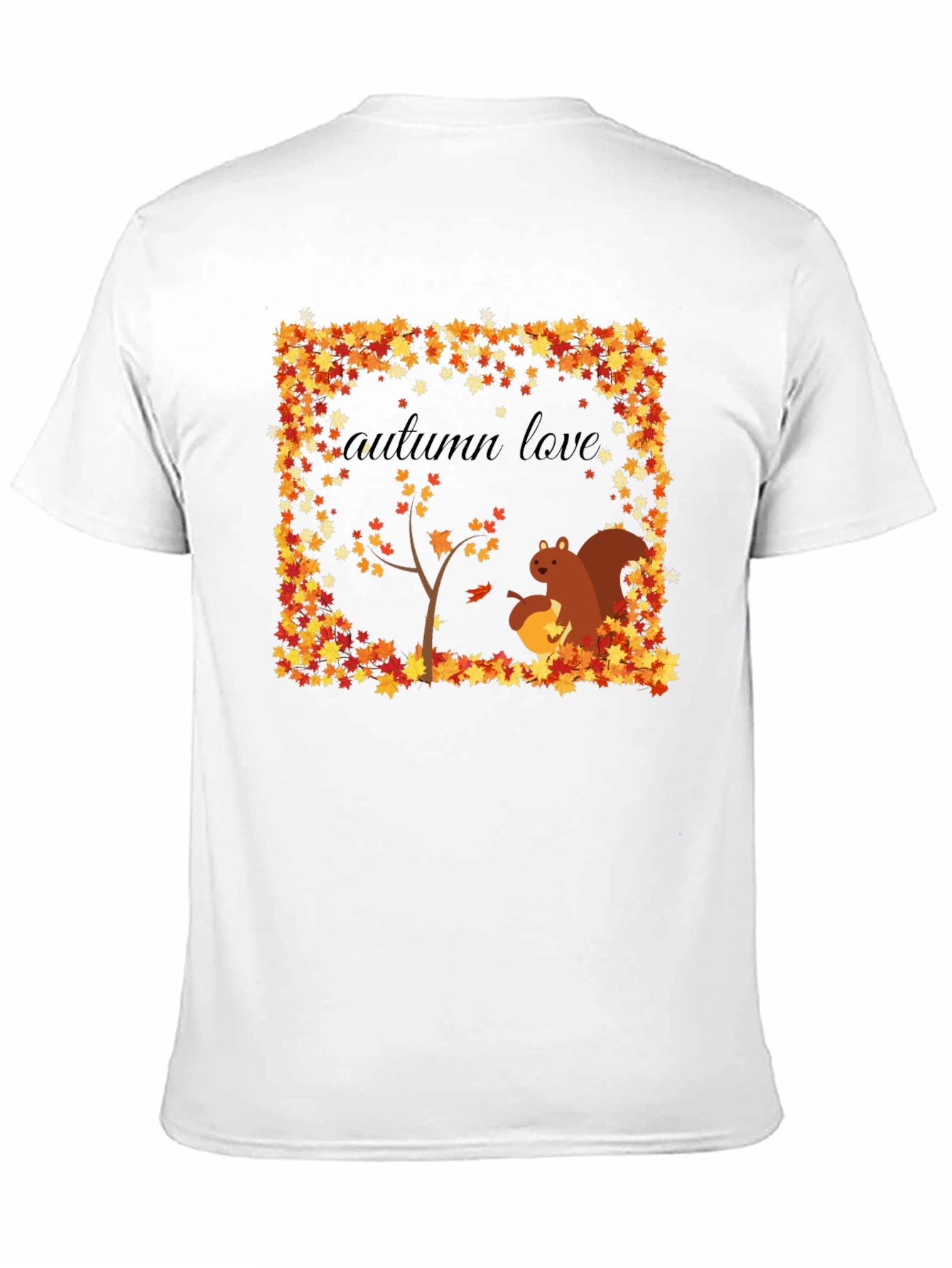 Autumn Love Squirrel Graphic Tee