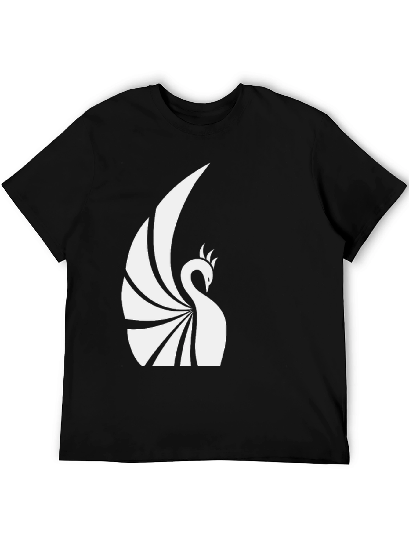 Phoenix Graphic Tee - Black Cotton Blend