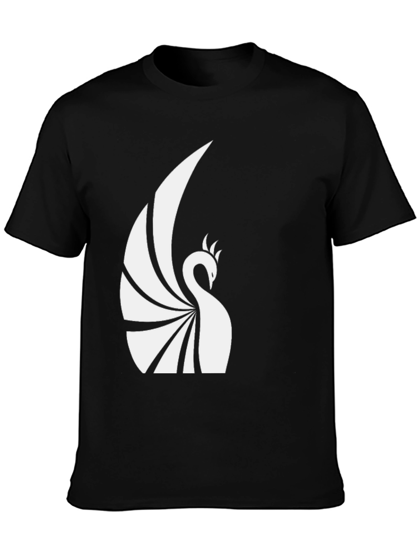 Phoenix Graphic Tee - Black Cotton Blend
