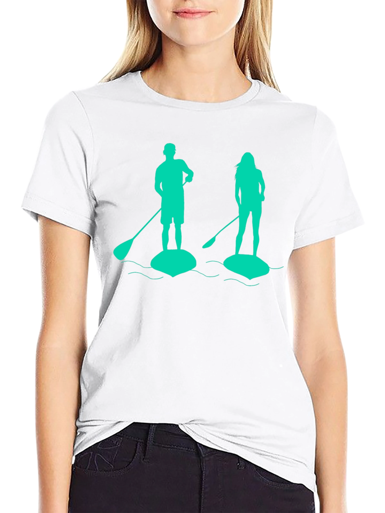 Paddle Boarding T-Shirt - Stand Up Paddle Couple Tee