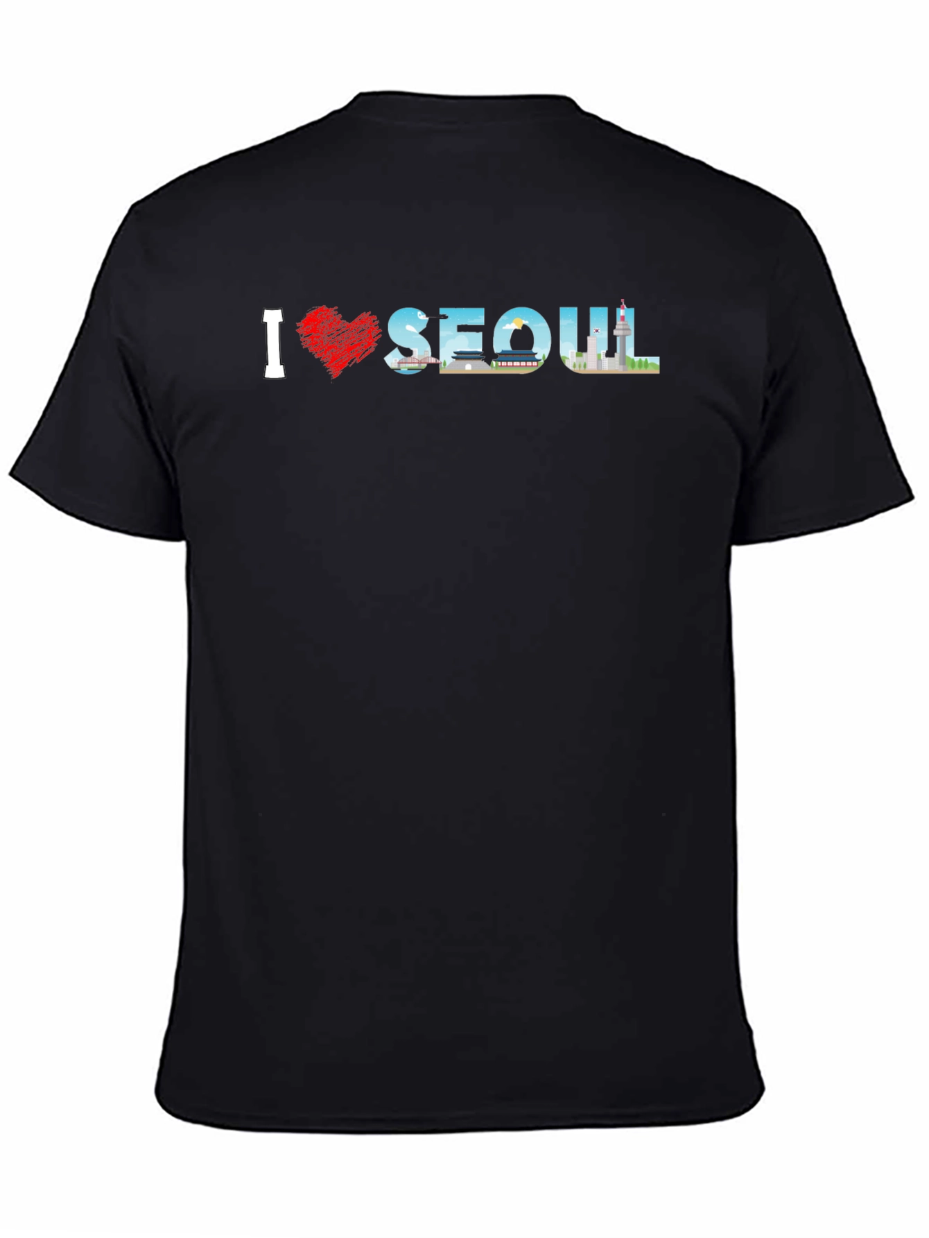 I Love Seoul Black T-Shirt