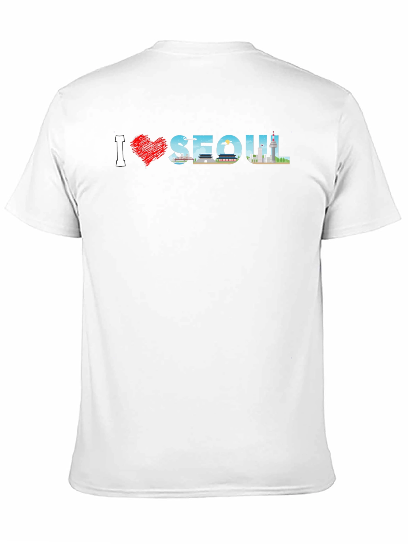 I Love Seoul Black T-Shirt
