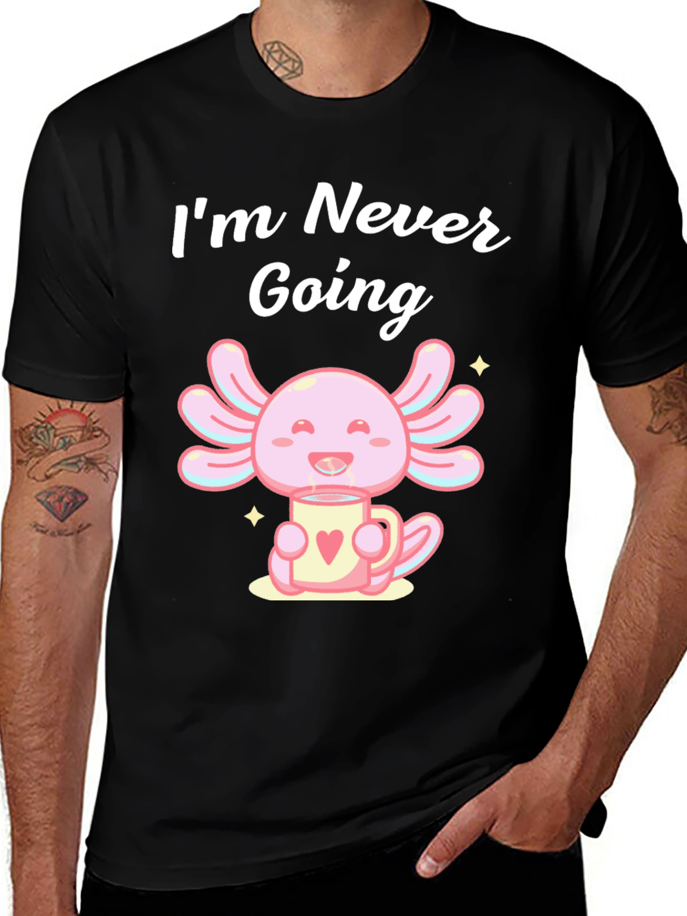 Axolotl Coffee T-Shirt - Never Going