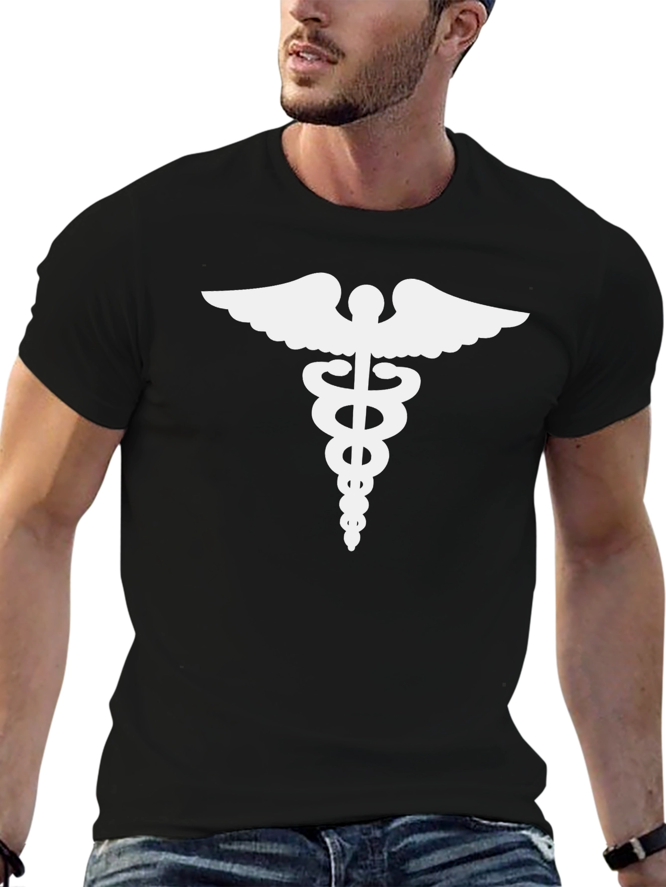 Caduceus T-Shirt - Medical Symbol Tee