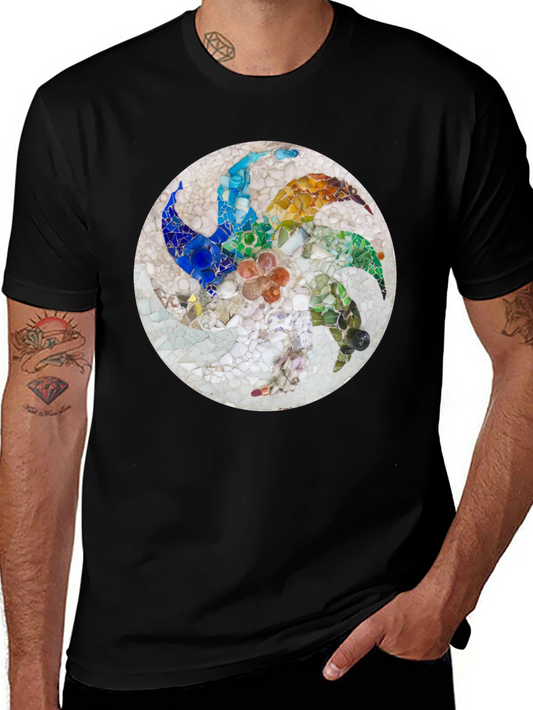Mosaic Art Graphic T-Shirt