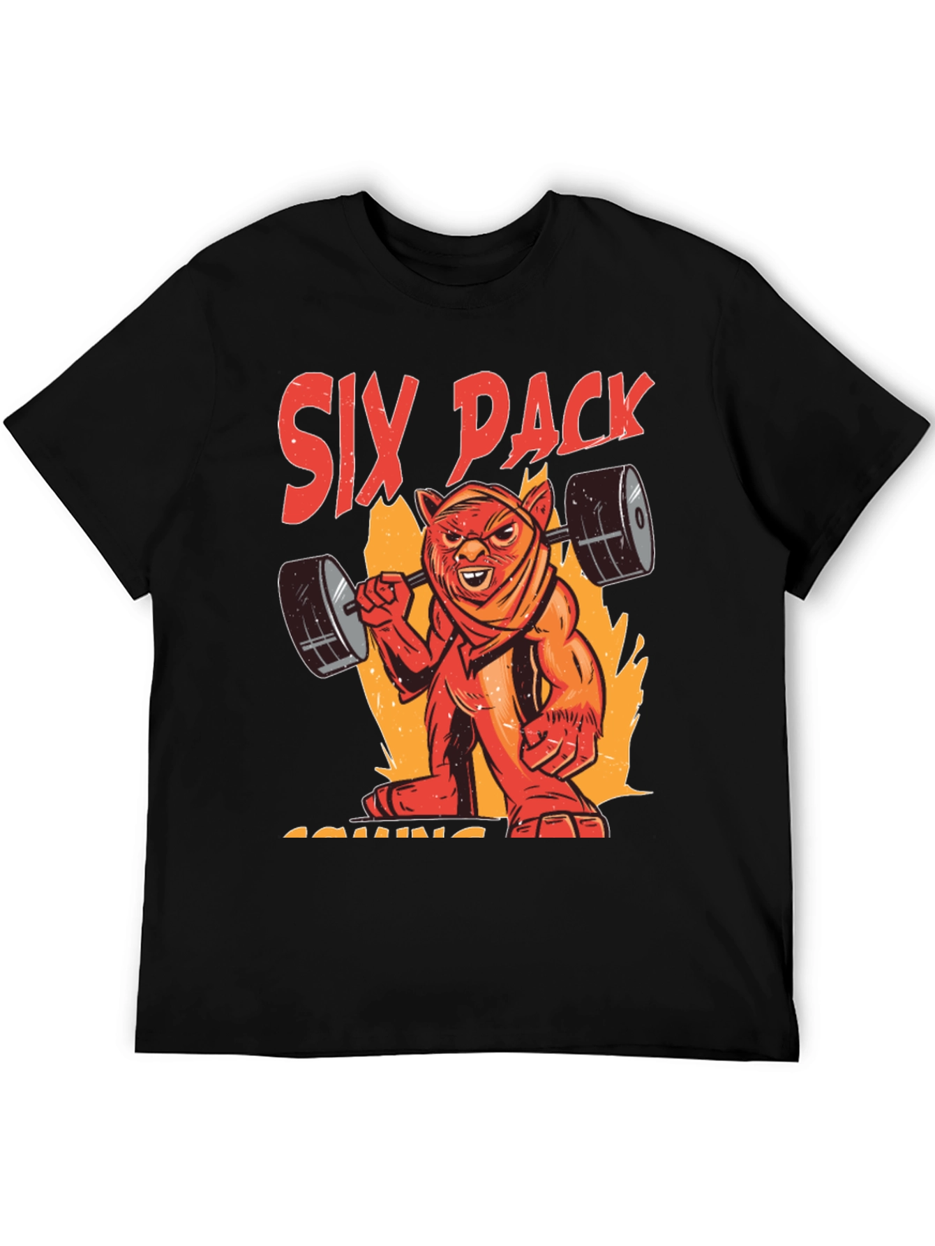 Six Pack Coming T-Shirt - Gym Beast Design