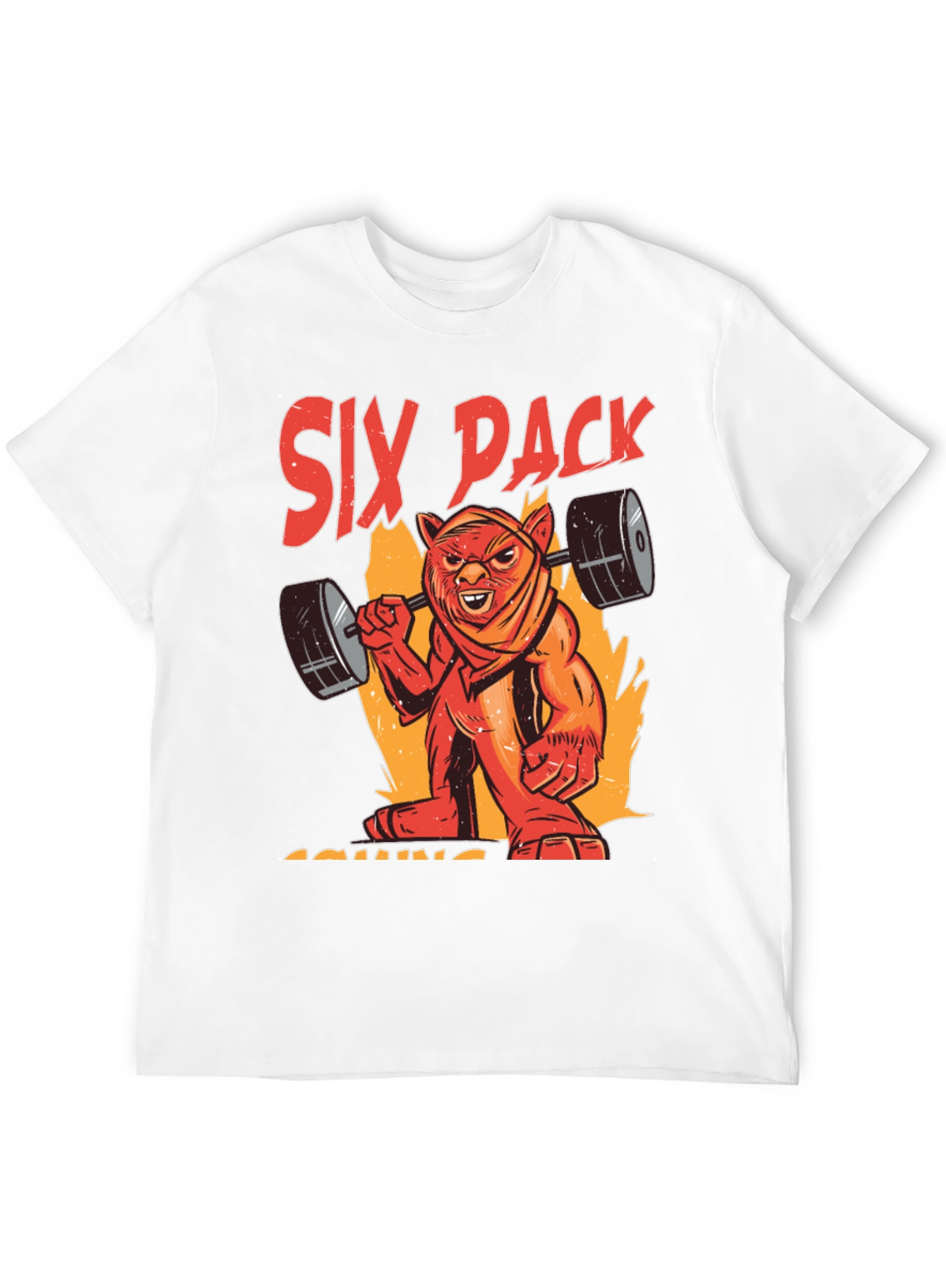 Six Pack Coming T-Shirt - Gym Beast Design