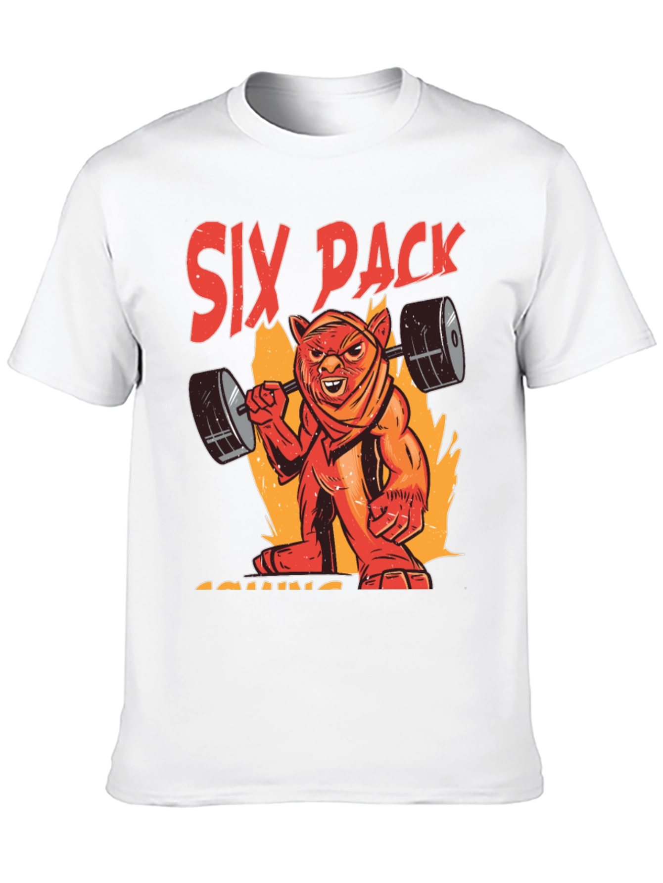 Six Pack Coming T-Shirt - Gym Beast Design